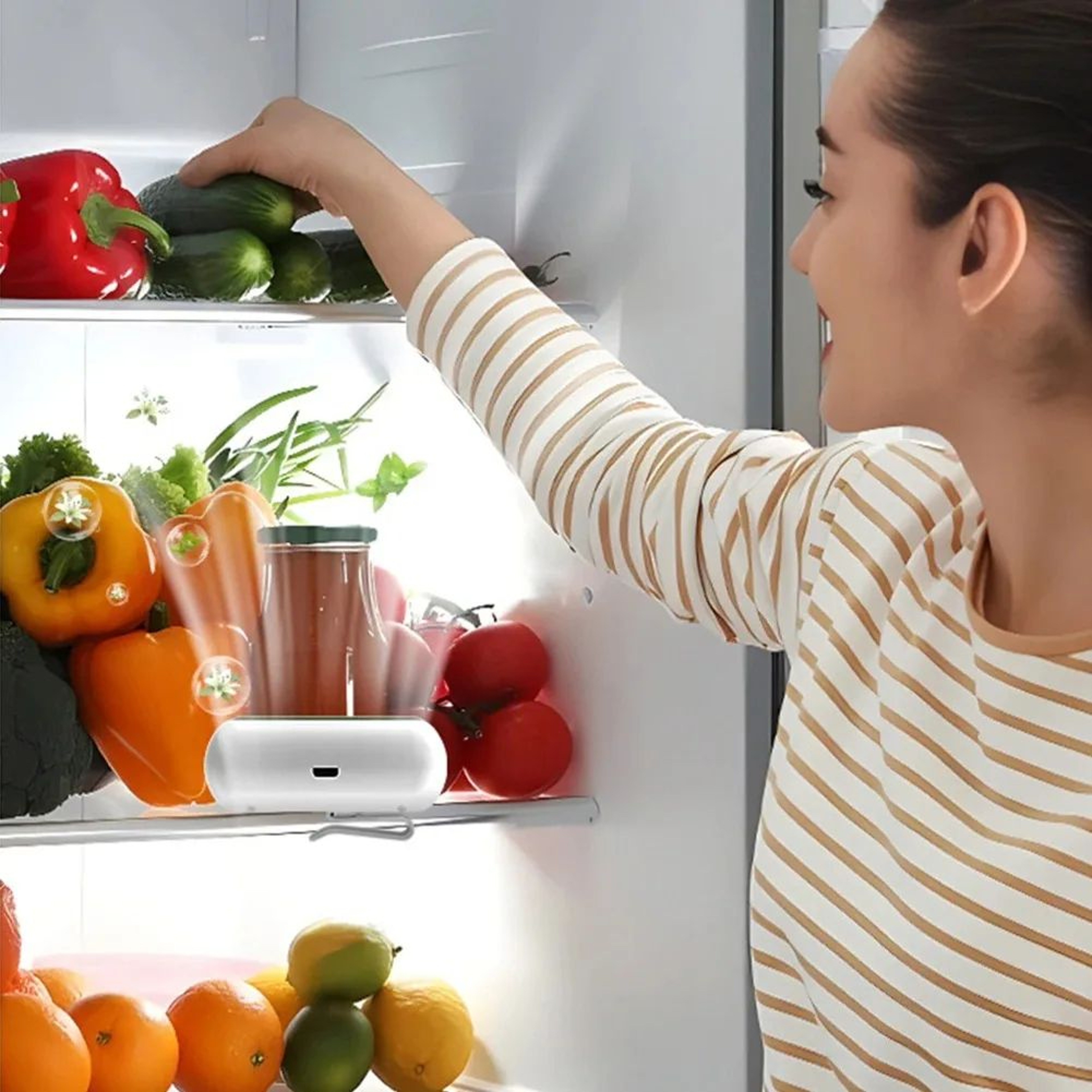 Refrigerator Odor Eliminator Compact Fridge Deodorizer  LongLasting Air Purifier For Fresh Food Sto 3