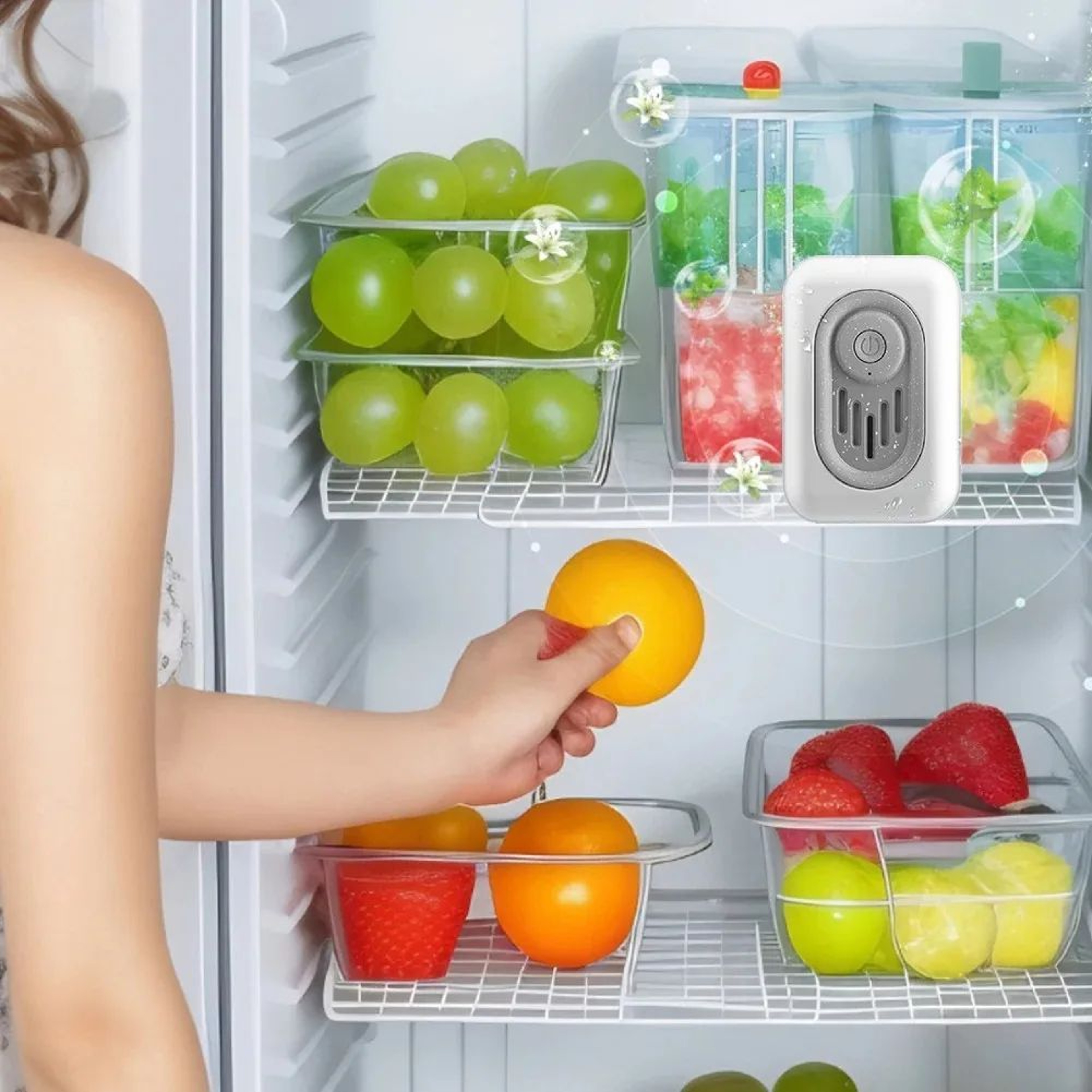 Refrigerator Odor Eliminator Compact Fridge Deodorizer  LongLasting Air Purifier For Fresh Food Sto 4