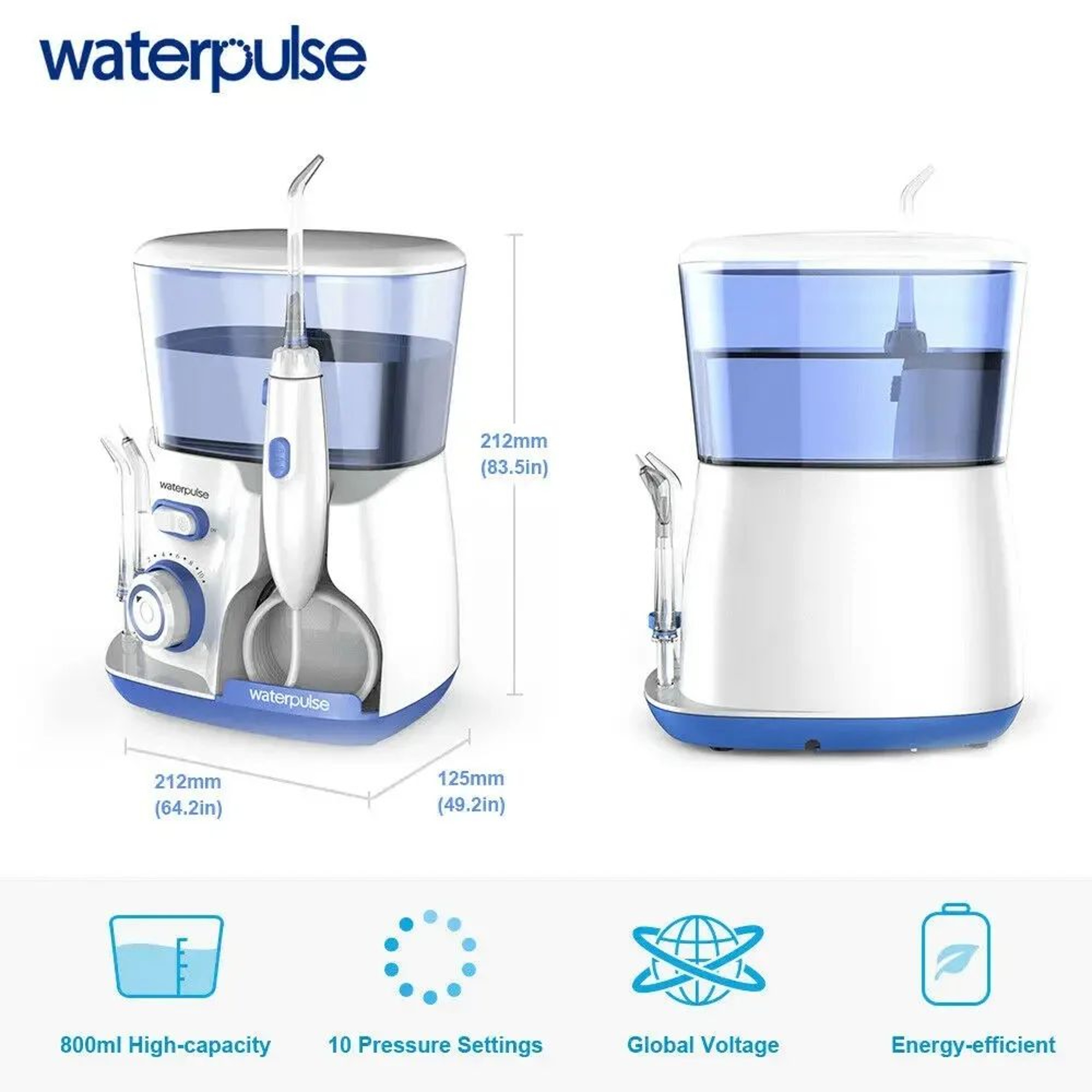 Electric Water Flosser With 5 Nozzles  10Level Oral Irrigator With 800 Ml Tank For Deep Teeth Clean 1