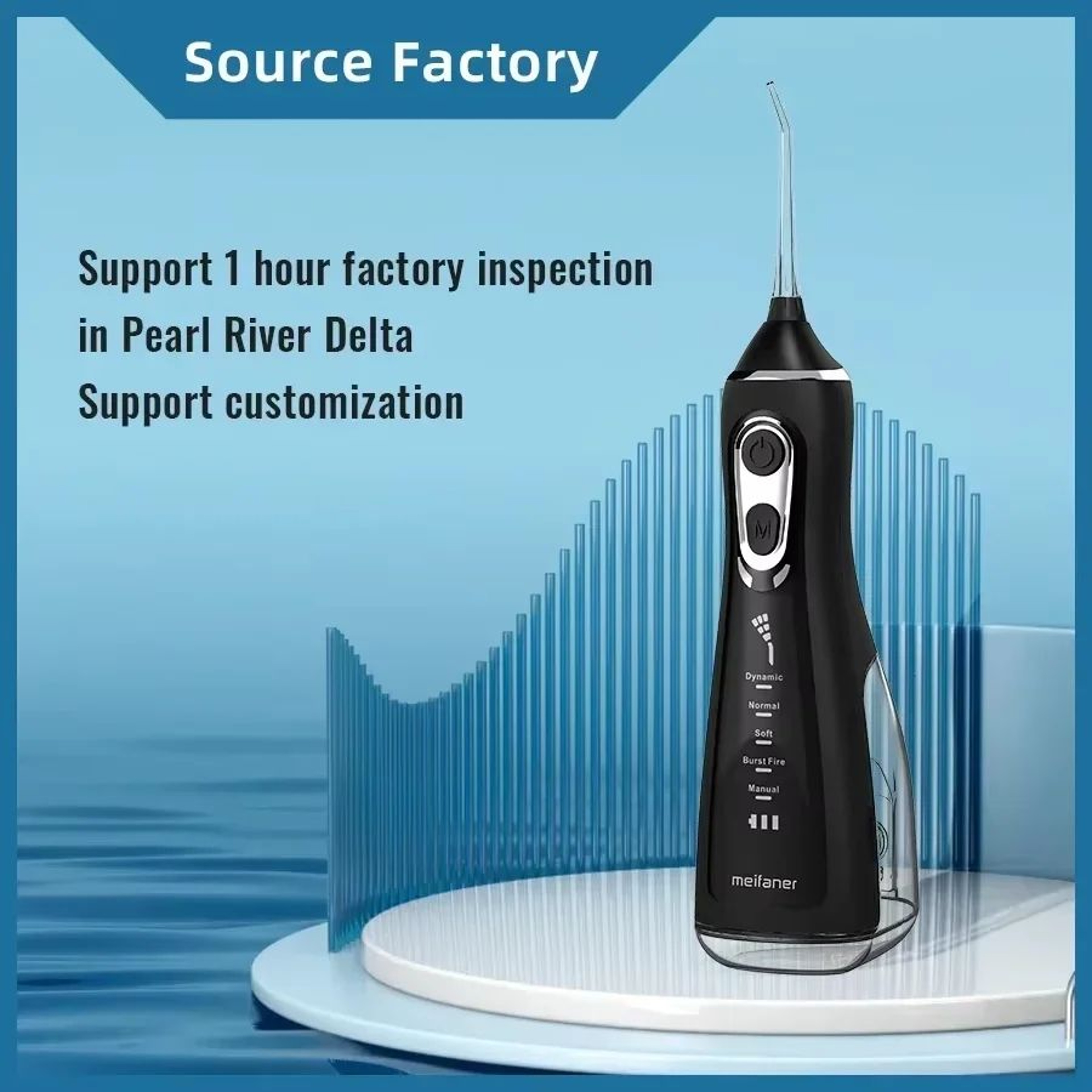 Portable Intelligent Water Flosser Electric Oral Irrigator  5Speed Adjustable Waterproof Teeth Clea 1