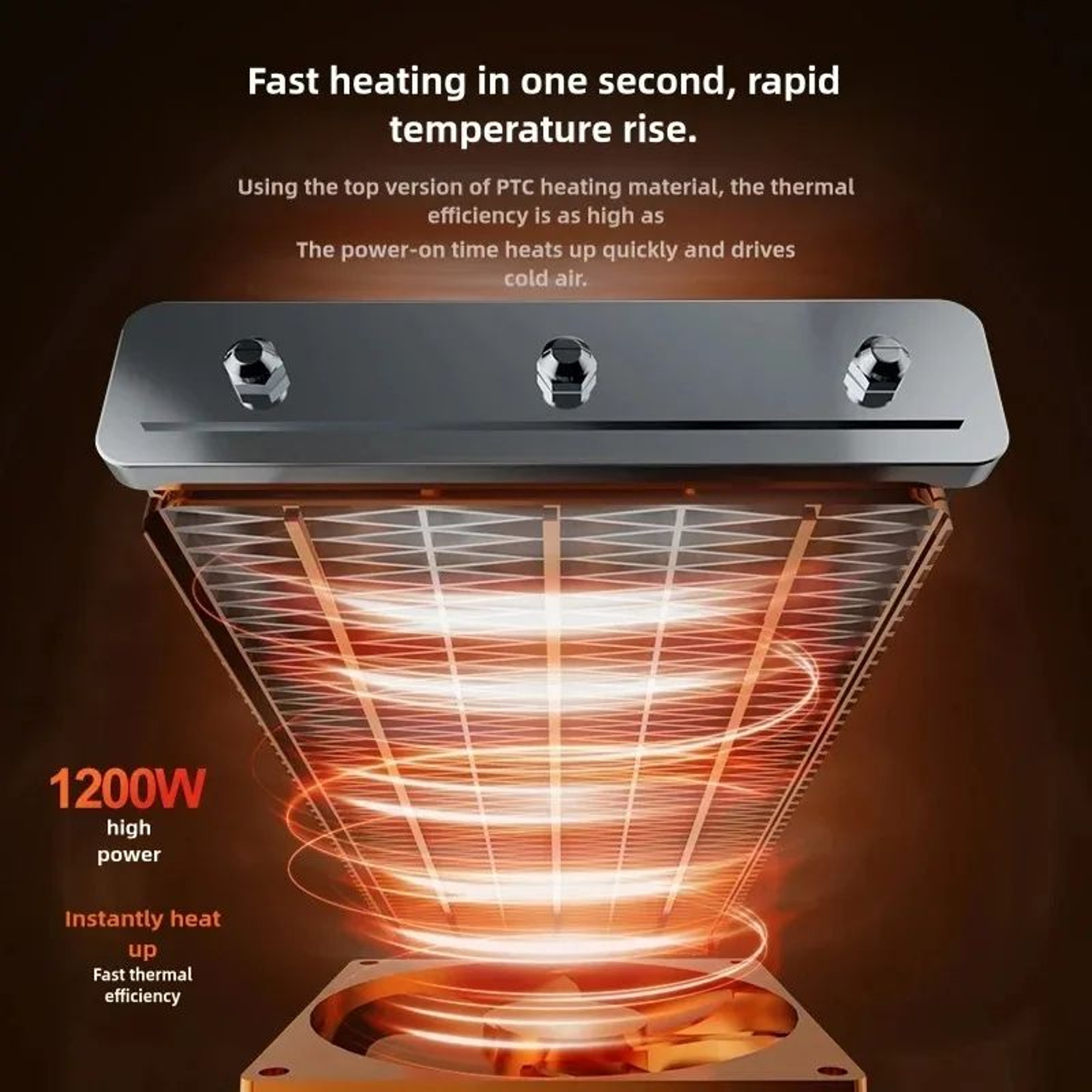 Electric Desktop Heater With Humidifier  2in1 Intelligent Warm Air Heater With 3Speed Adjustment Fo 2