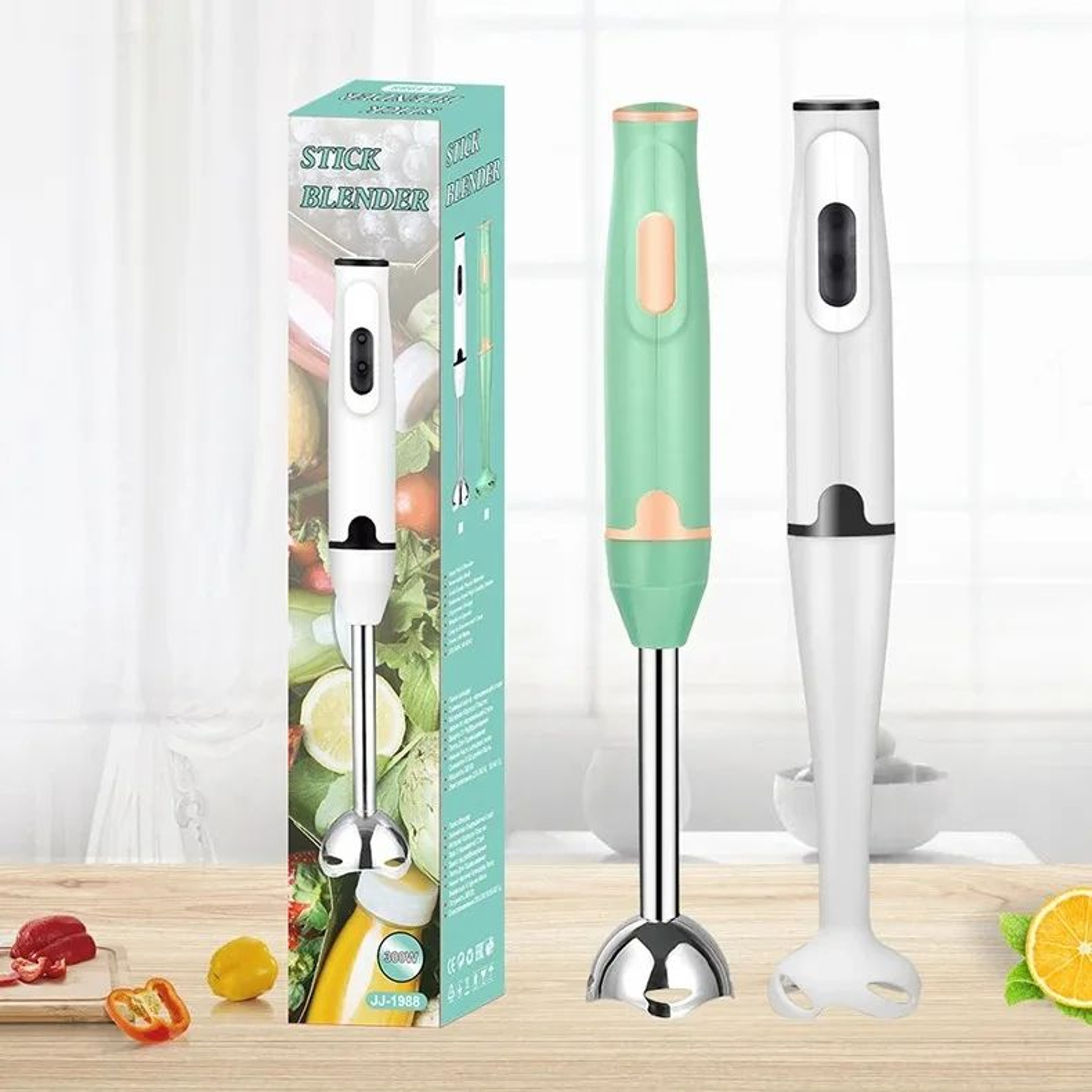 Immersion Stick Mixer Electric Handheld Blender  Portable Vegetable  Meat Grinder For Smoothies Sou 5