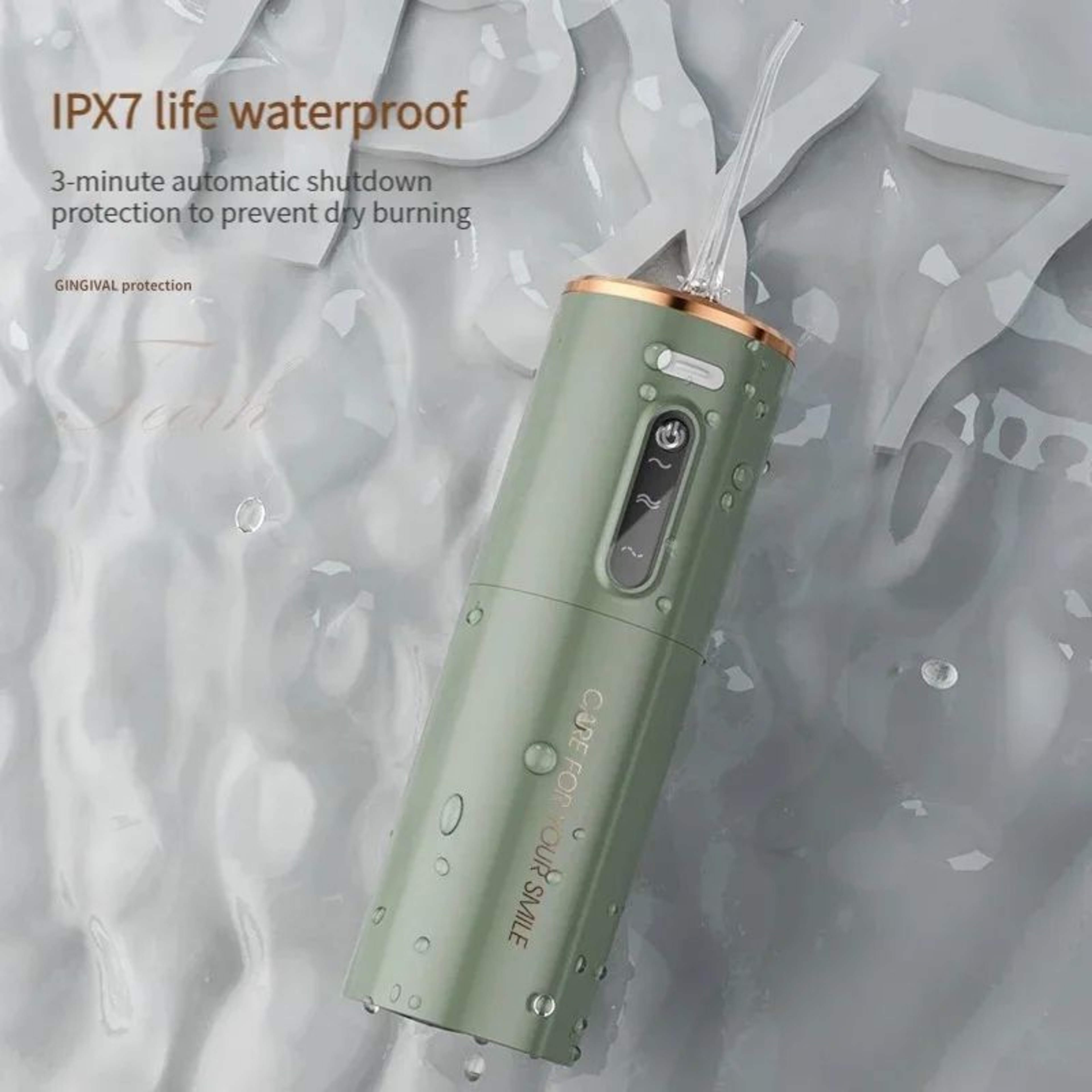 Portable Intelligent Water Flosser  USB Rechargeable Waterproof Oral Irrigator For Personalized Den 3