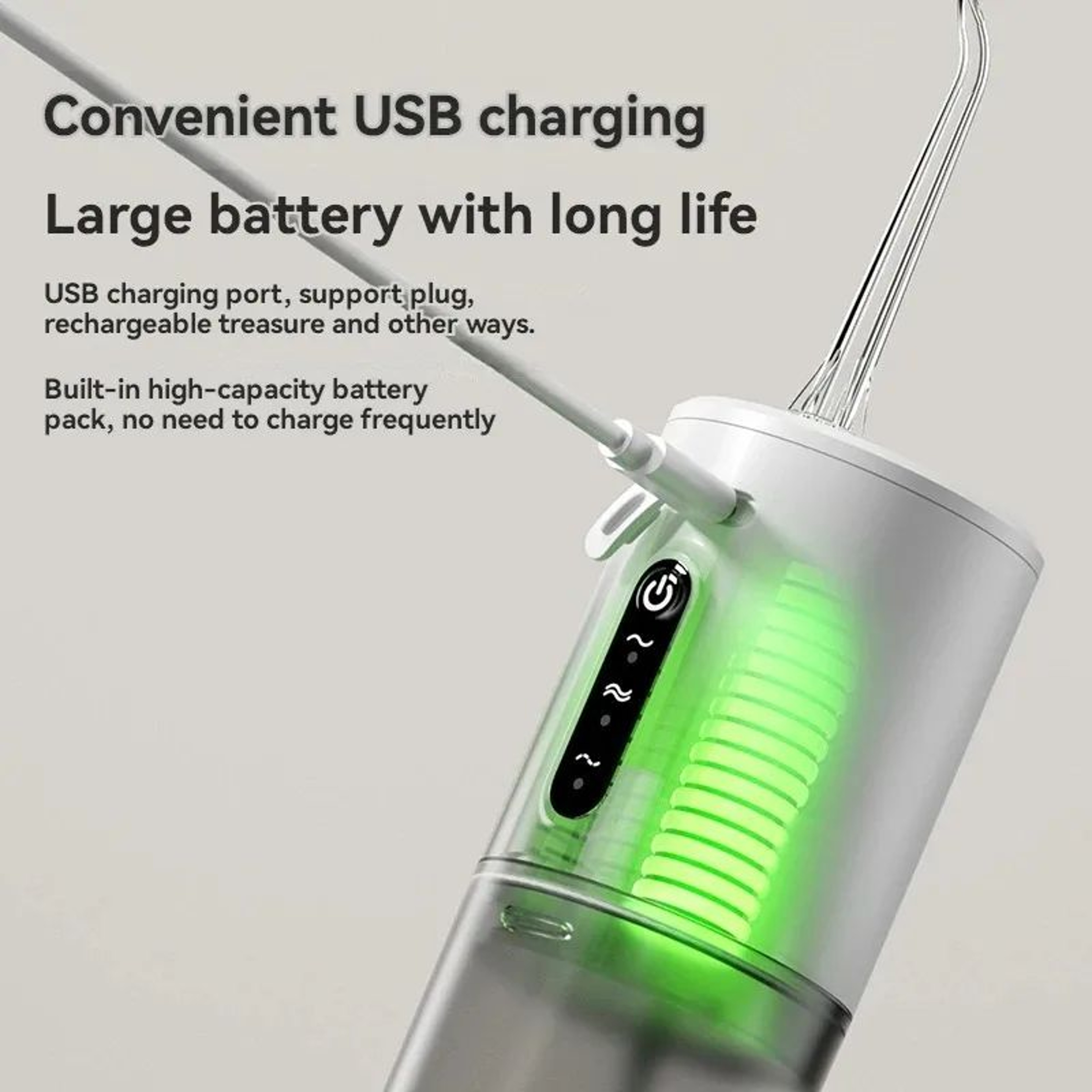 Portable Intelligent Water Flosser  USB Rechargeable Waterproof Oral Irrigator For Personalized Den 5