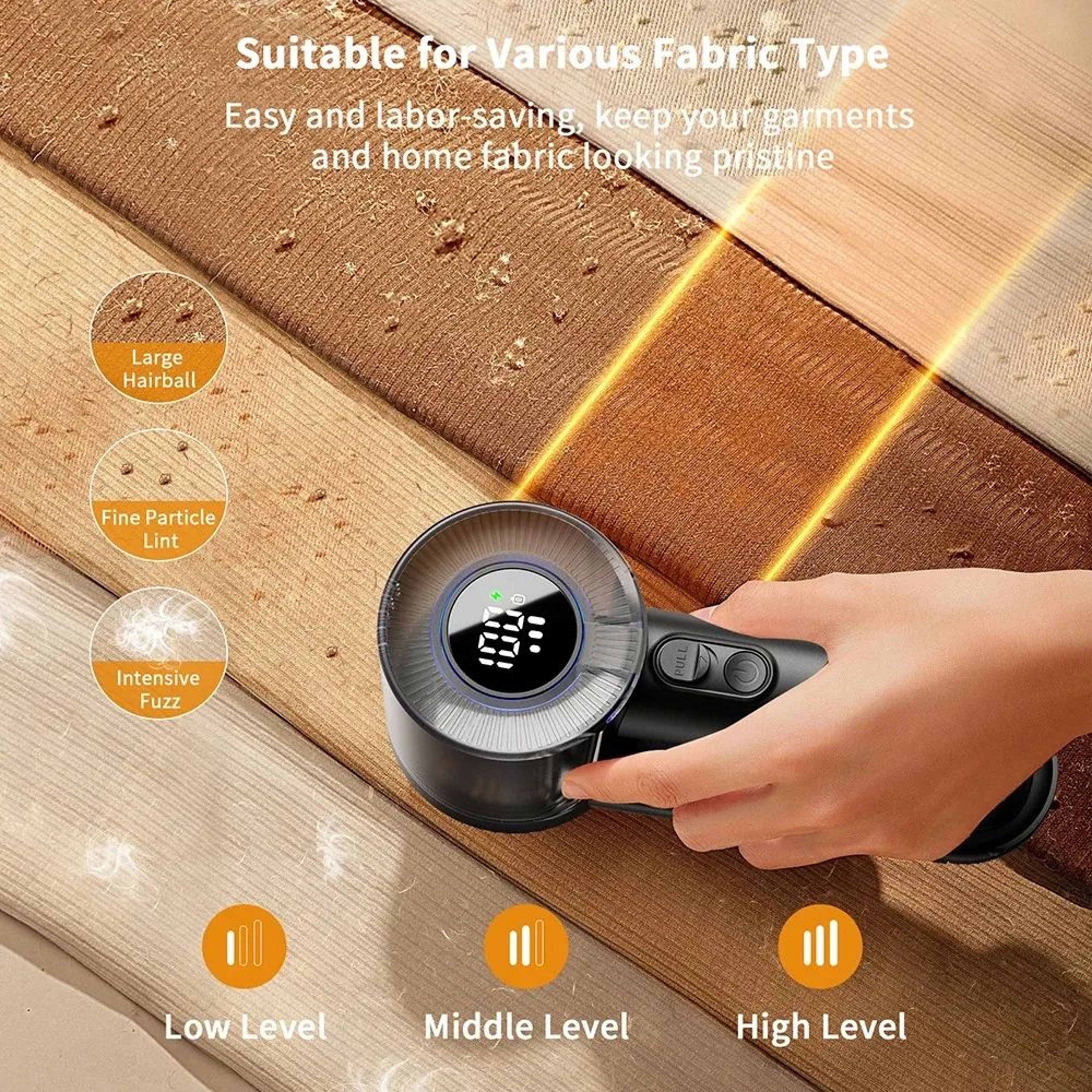 ColdSky Electric Lint Remover Fabric Shaver  Rechargeable Hair Ball Trimmer Fuzz  Pellet Remover Fo