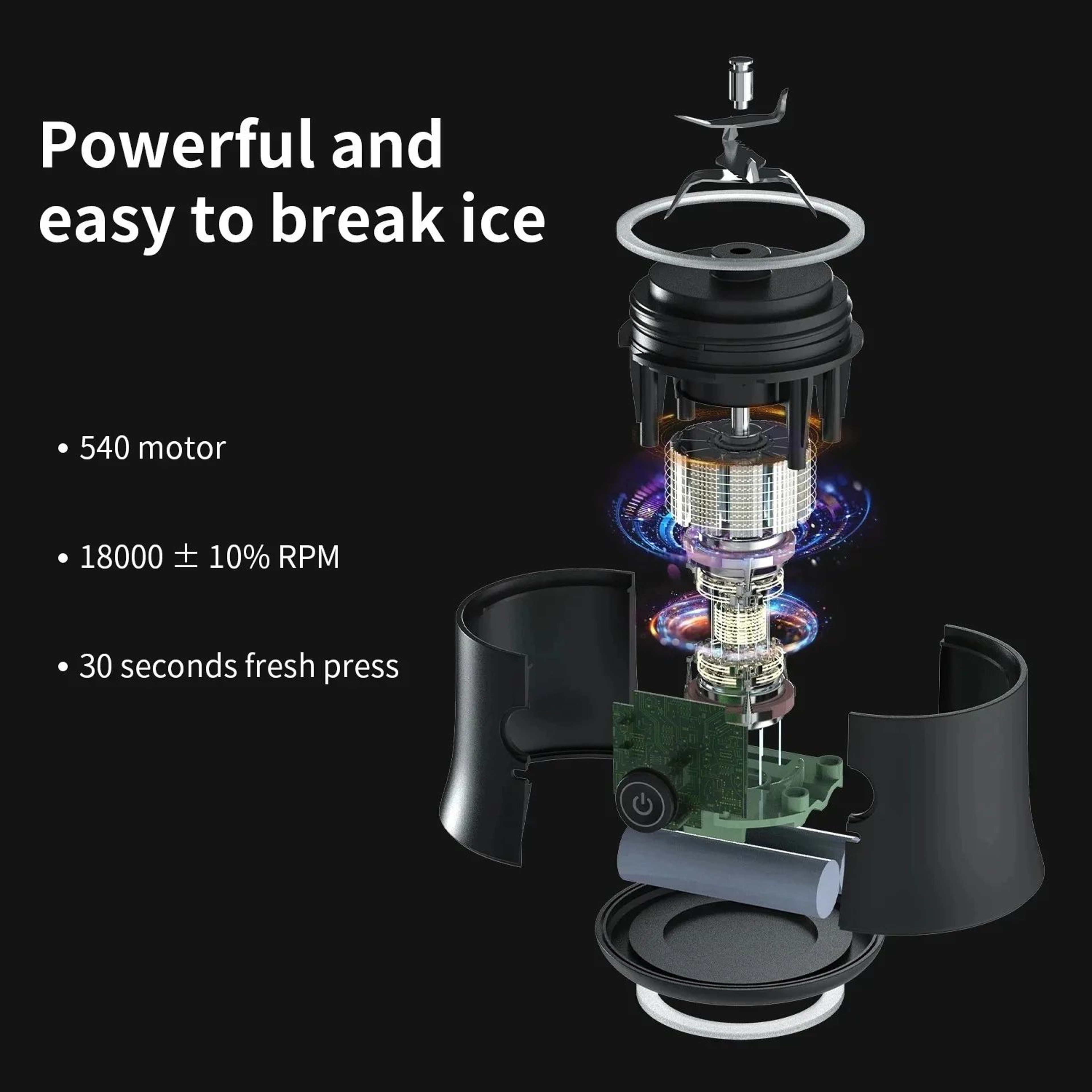 Portable Electric Fruit Juicer Blender USB Rechargeable  203 Fl Oz MultiFunctional Smoothie Mixer W 2