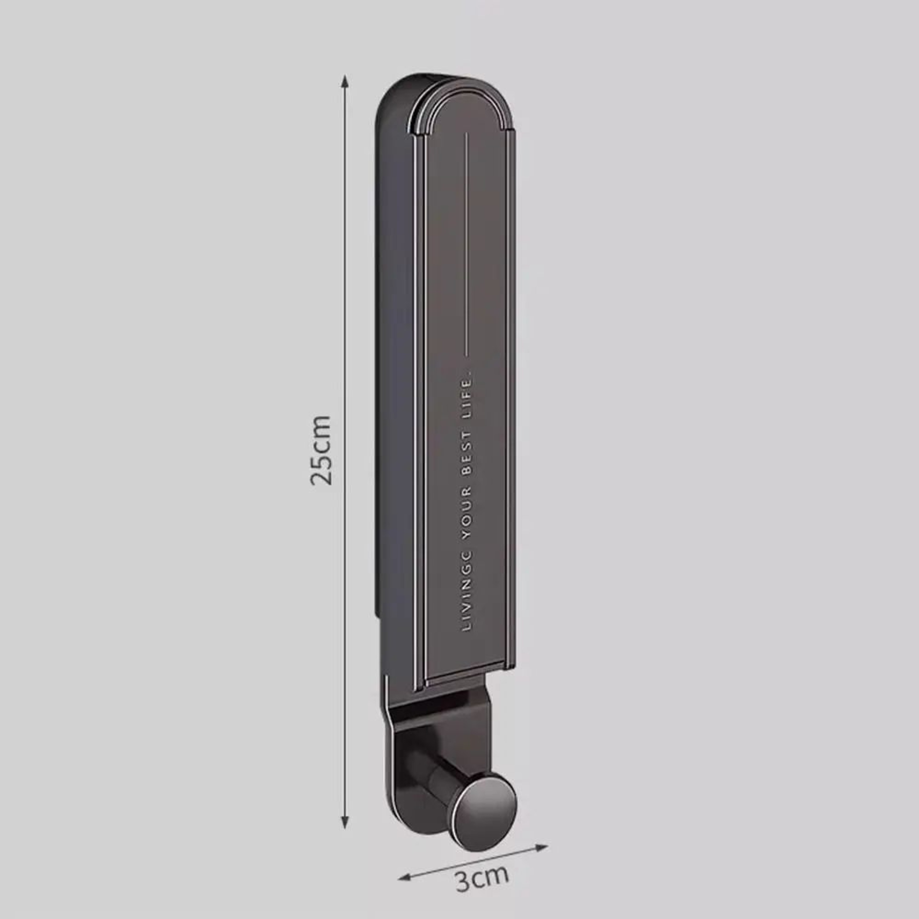 Aluminum Folding Clothes Hanger WallMounted  NoDrill Retractable SpaceSaving Clothes Drying Rack 5