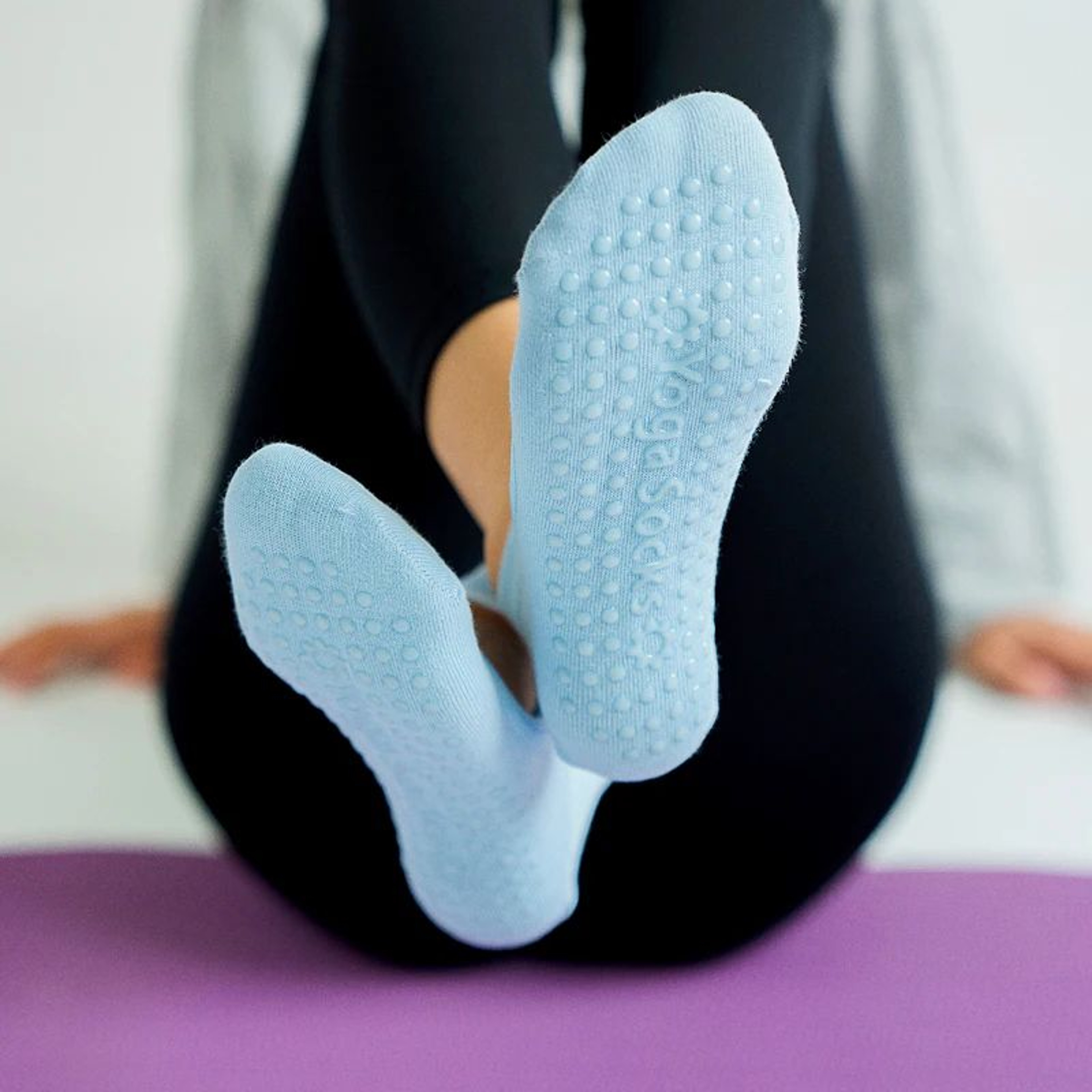 Customized Womens Backless AntiSlip Pilates Socks  Breathable Cotton 5Toe Yoga  Ballet Fitness Grip 1