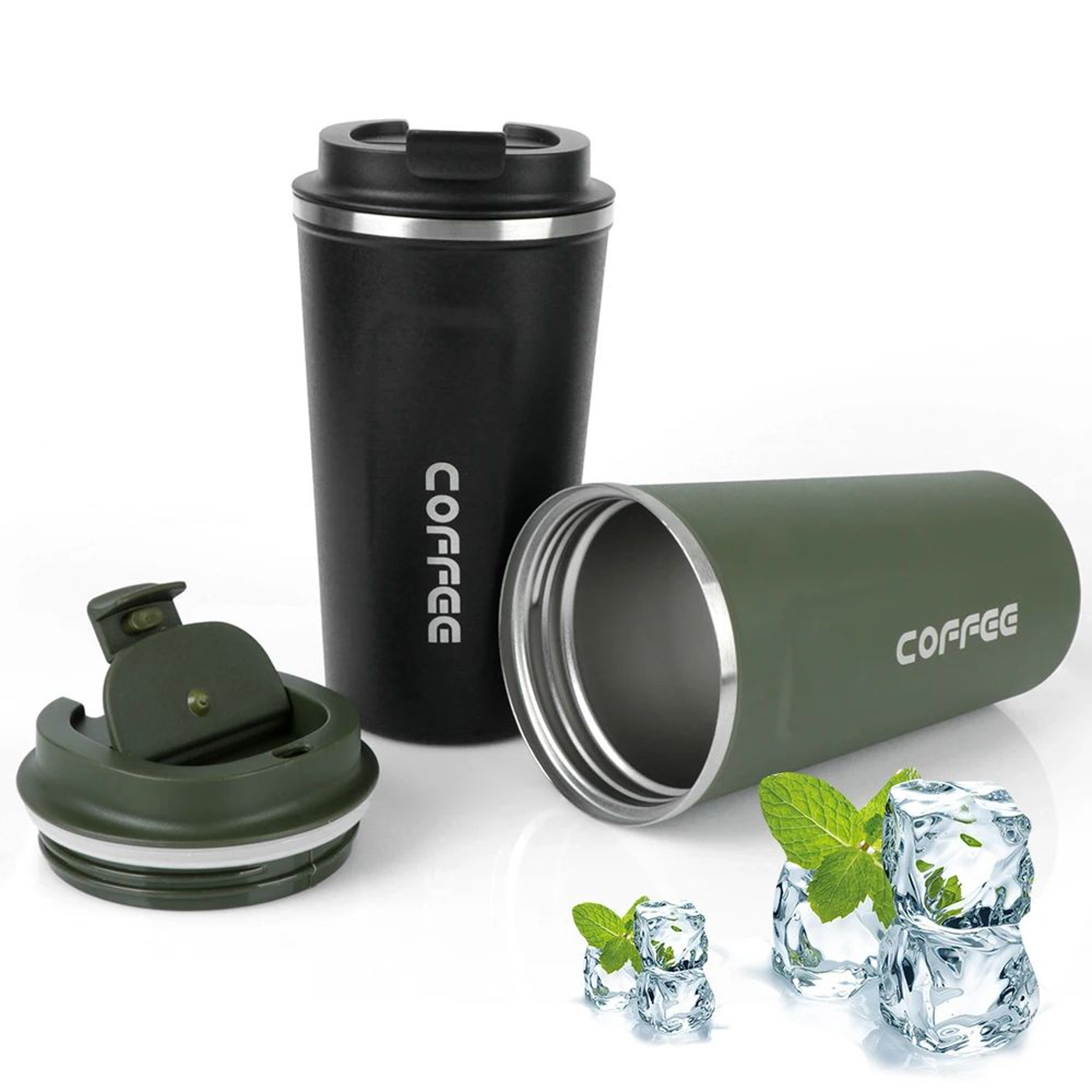 Thermo Cafe Double Wall Stainless Steel Travel Mug  Leakproof Coffee Thermos Cup 0