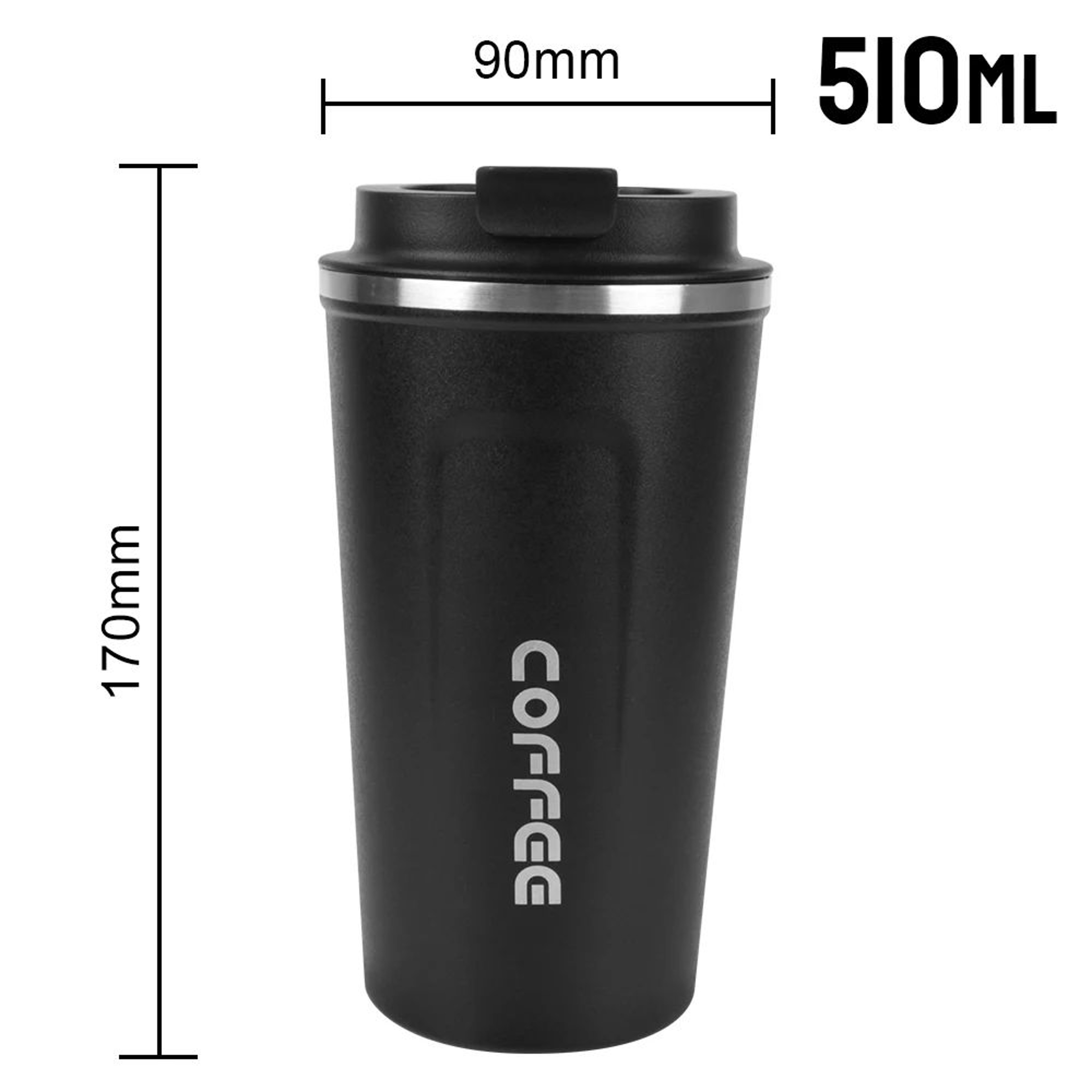 Thermo Cafe Double Wall Stainless Steel Travel Mug  Leakproof Coffee Thermos Cup 9