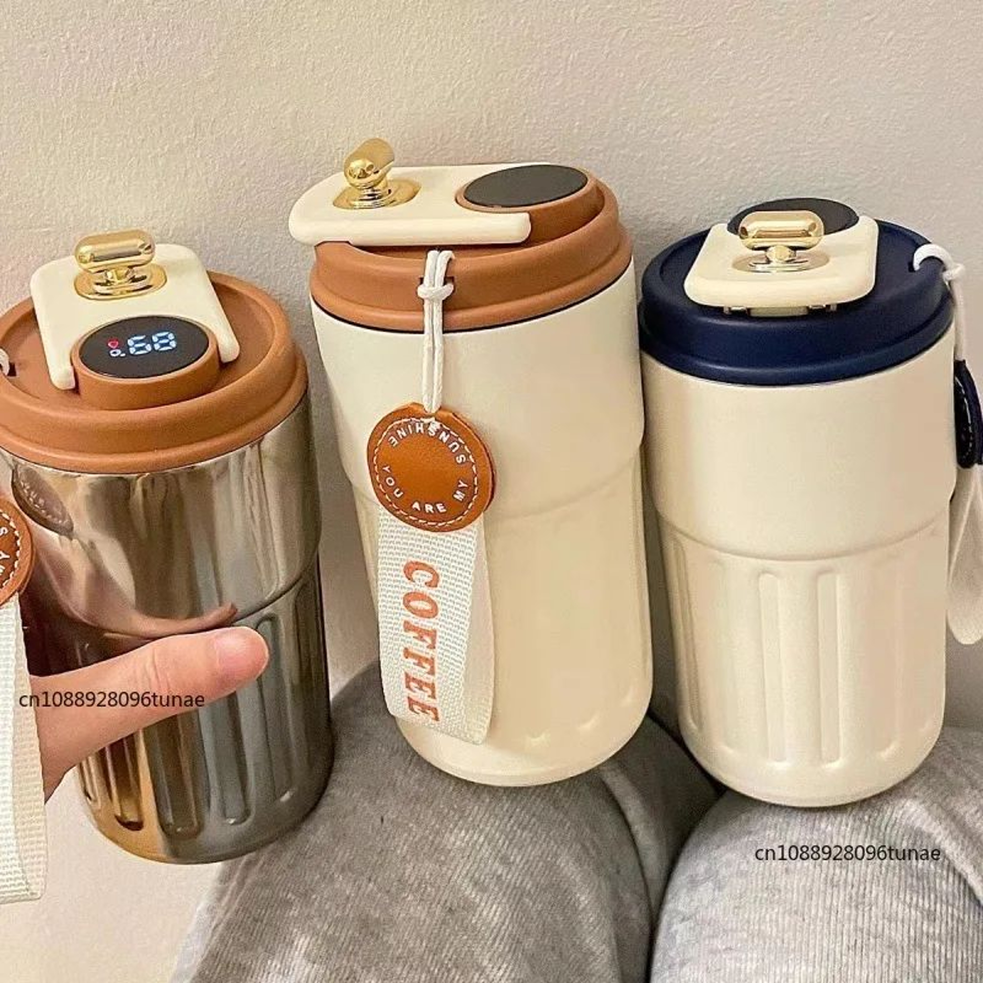 Smart LED Temperature Display Stainless Steel Thermos Cup  316 Vacuum Insulated Travel Coffee Mug 0