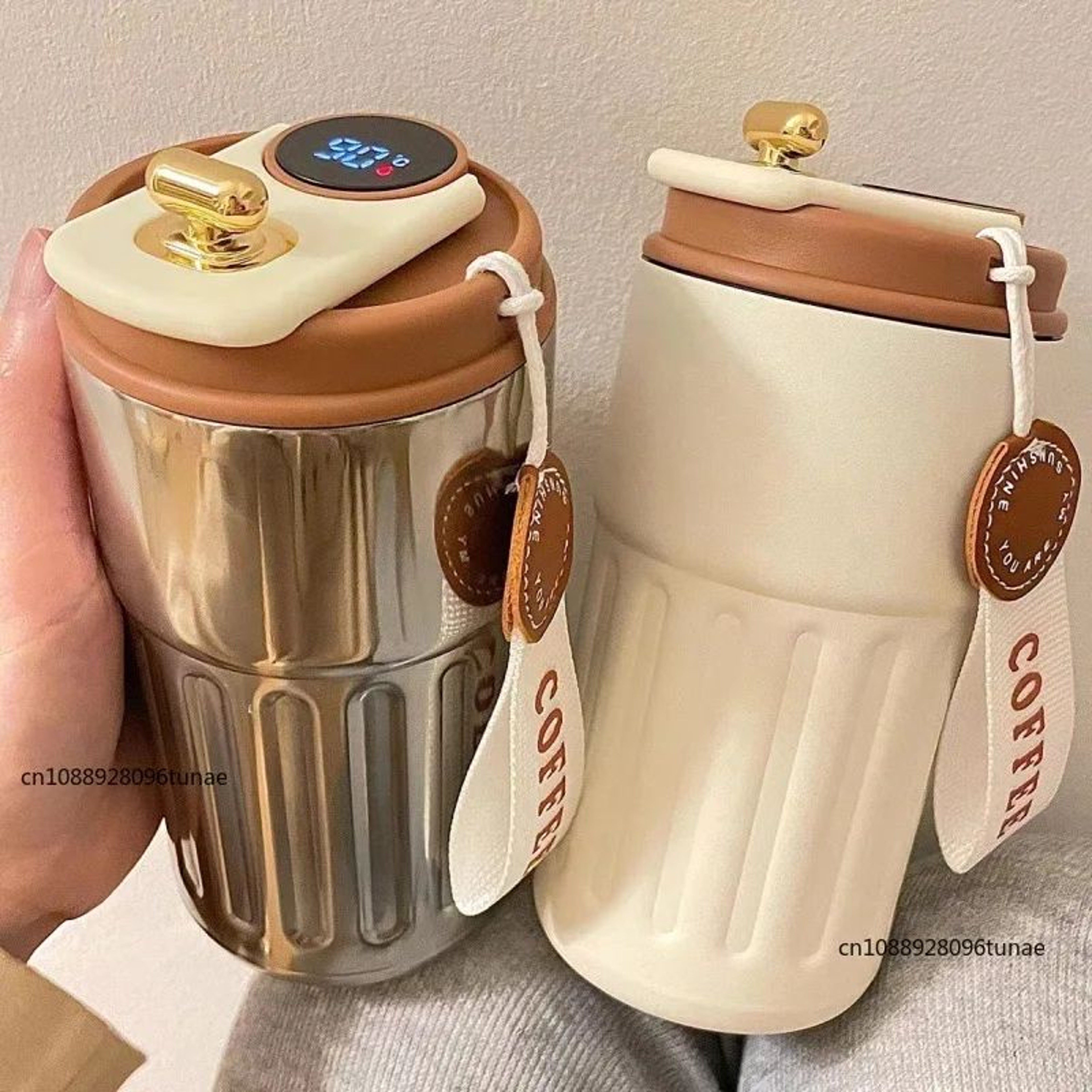 Smart LED Temperature Display Stainless Steel Thermos Cup  316 Vacuum Insulated Travel Coffee Mug 5