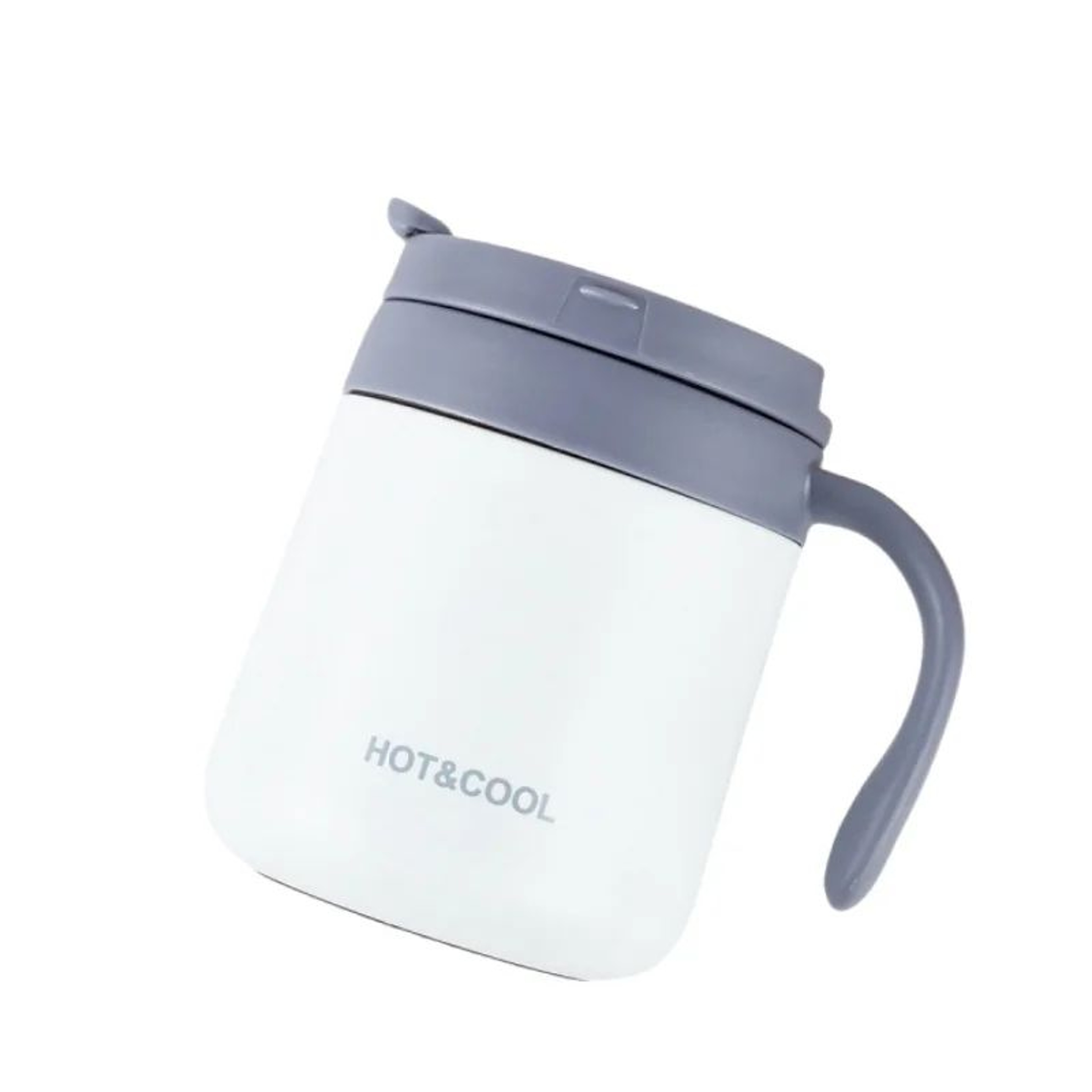 Simple SolidColor Stainless Steel Insulated Coffee Mug With Handle  WideMouth LeakProof Thermal Off 9