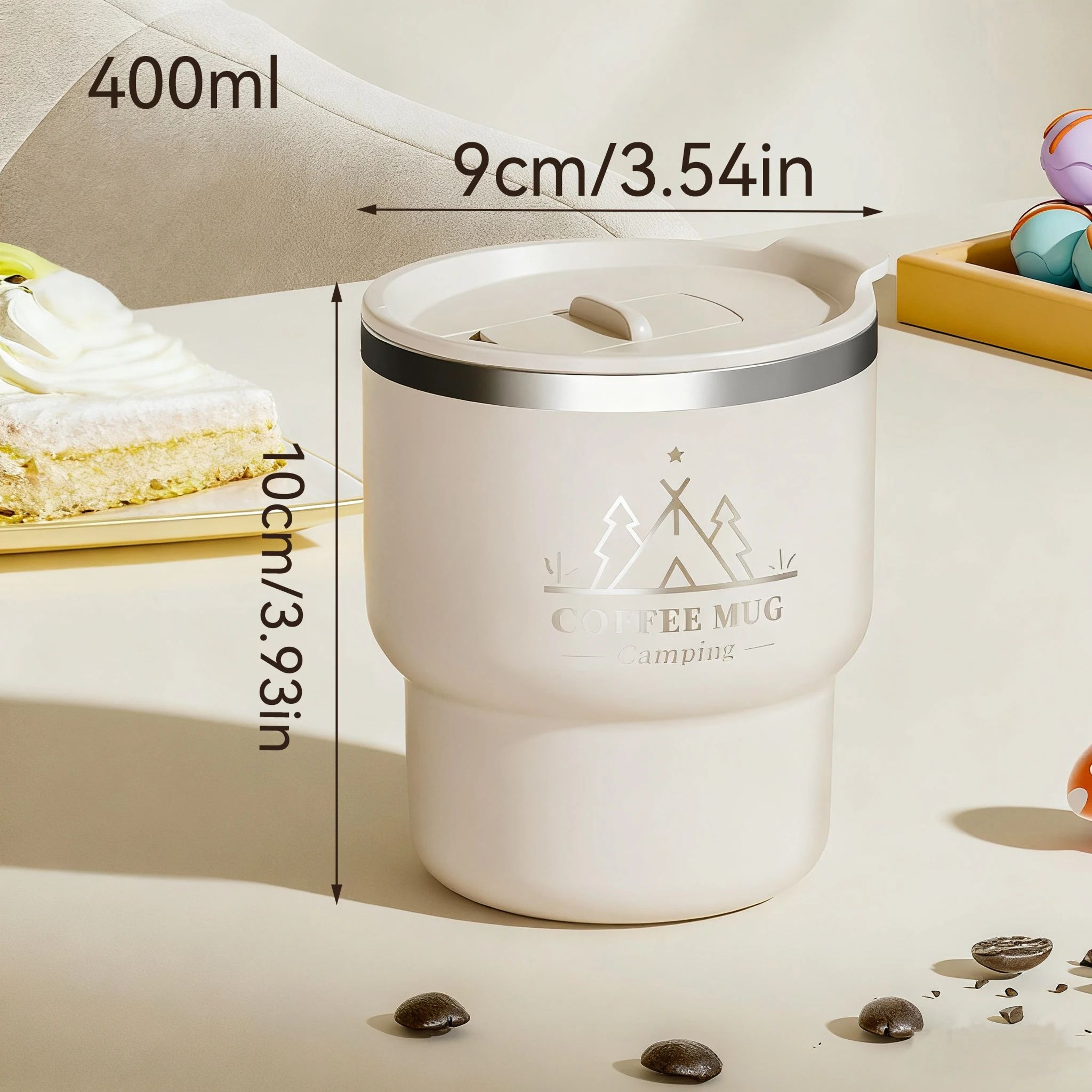 135 Fl Oz 304 Stainless Steel Insulated Thermal Cup  Double Wall Leakproof Office Coffee  Water Tum 7