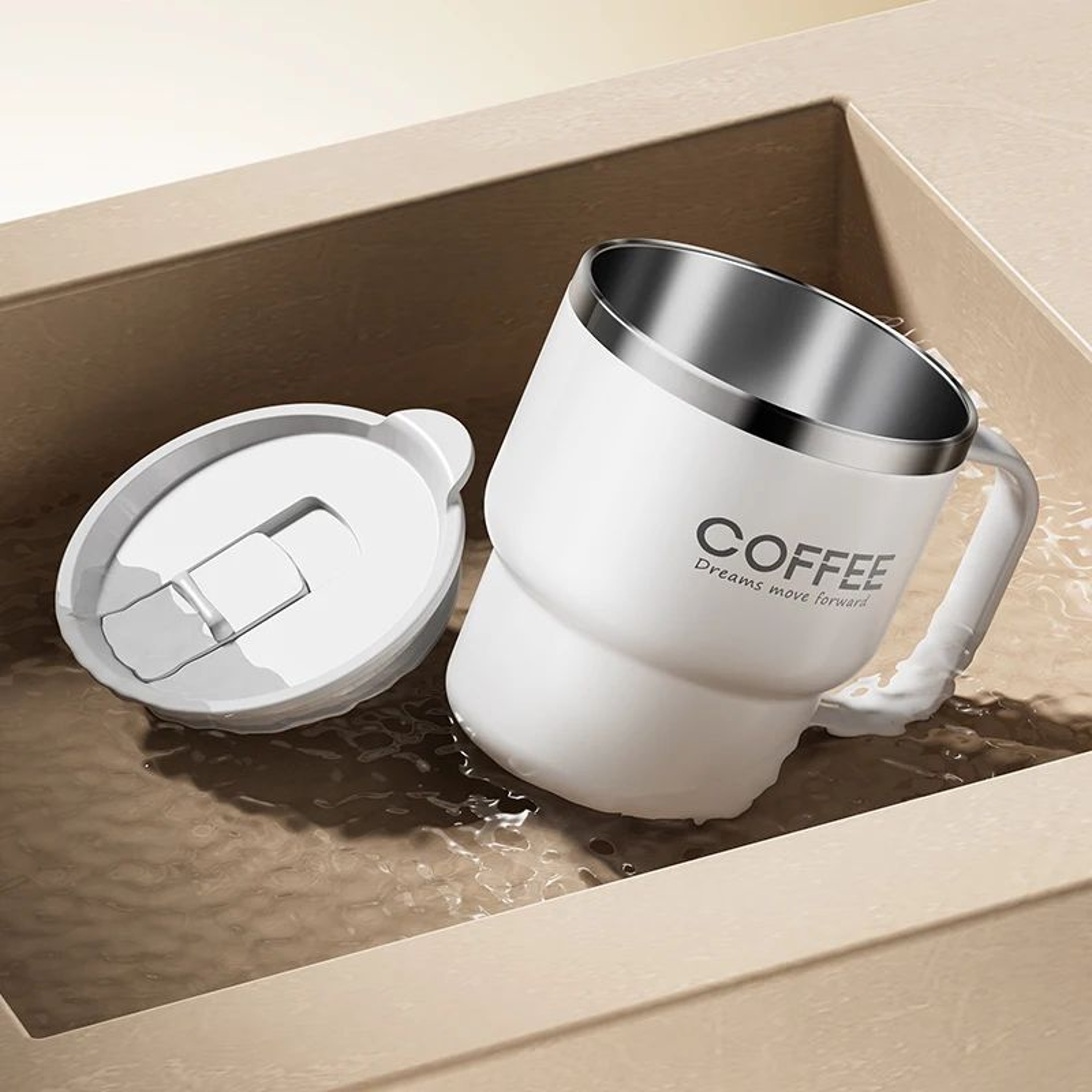 04 Stainless Steel Double Wall Insulated Coffee Mug  Leakproof Thermal Drink Cup 135 Fl Oz 3