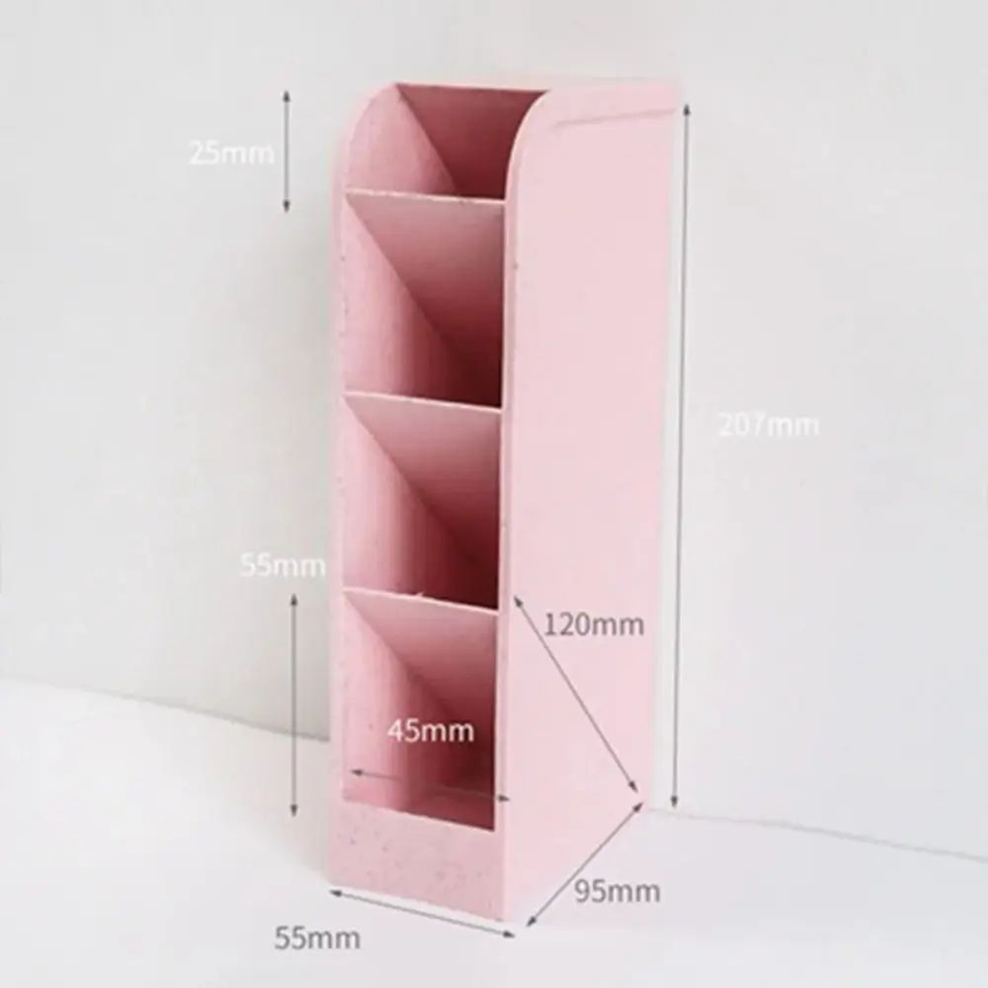 4Grid Macaron Oblique Pen Holder  Colorful Desktop Stationery  Makeup Brush Organizer Box 10