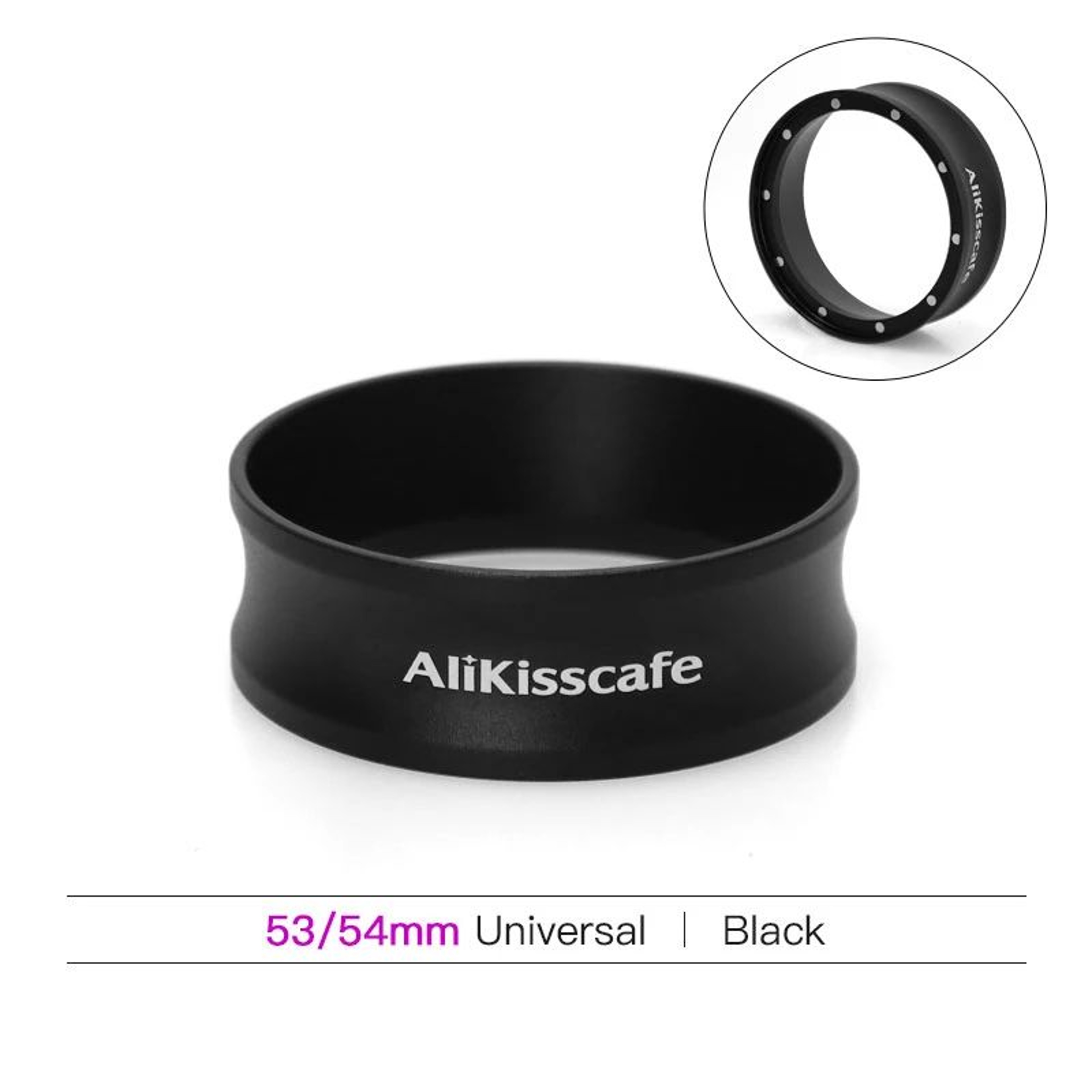 AliKisscafe Magnetic Coffee Dosing Ring  Stainless Steel 515458mm Espresso Funnel For Delonghi  Bre 7
