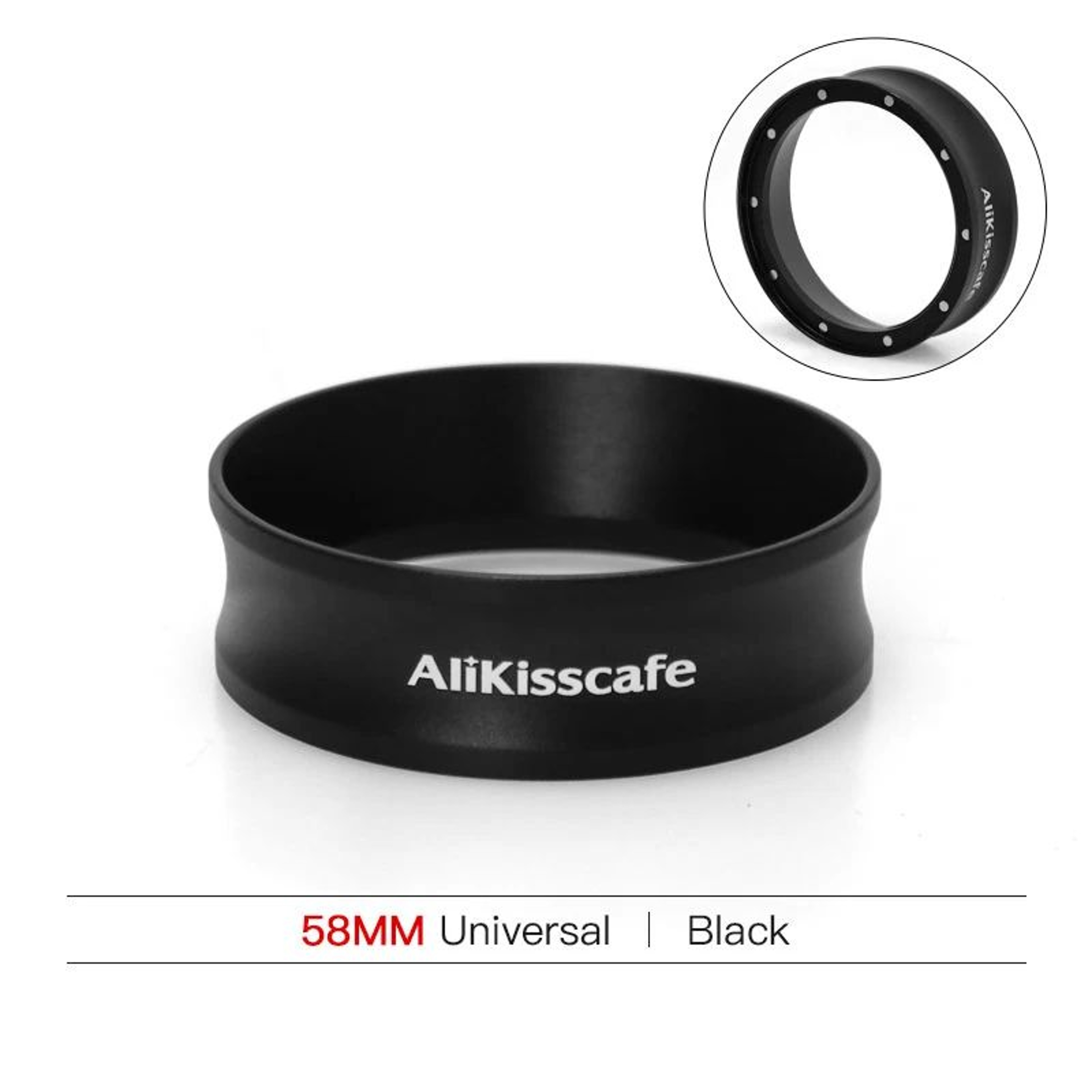AliKisscafe Magnetic Coffee Dosing Ring  Stainless Steel 515458mm Espresso Funnel For Delonghi  Bre 8