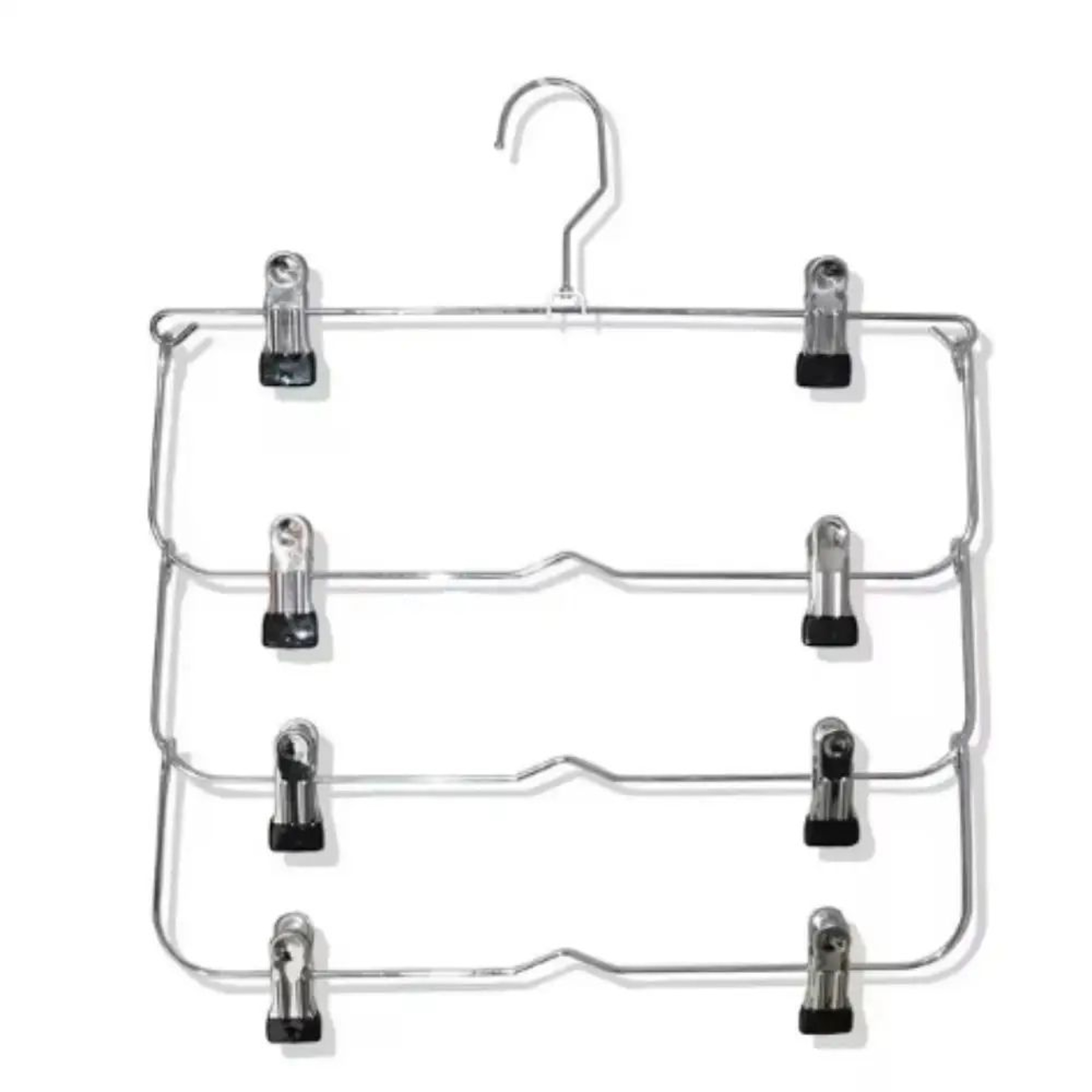MultiFunctional NonSlip Stainless Steel Pants Hanger  Seamless Skirt  Trouser Storage Rack 7