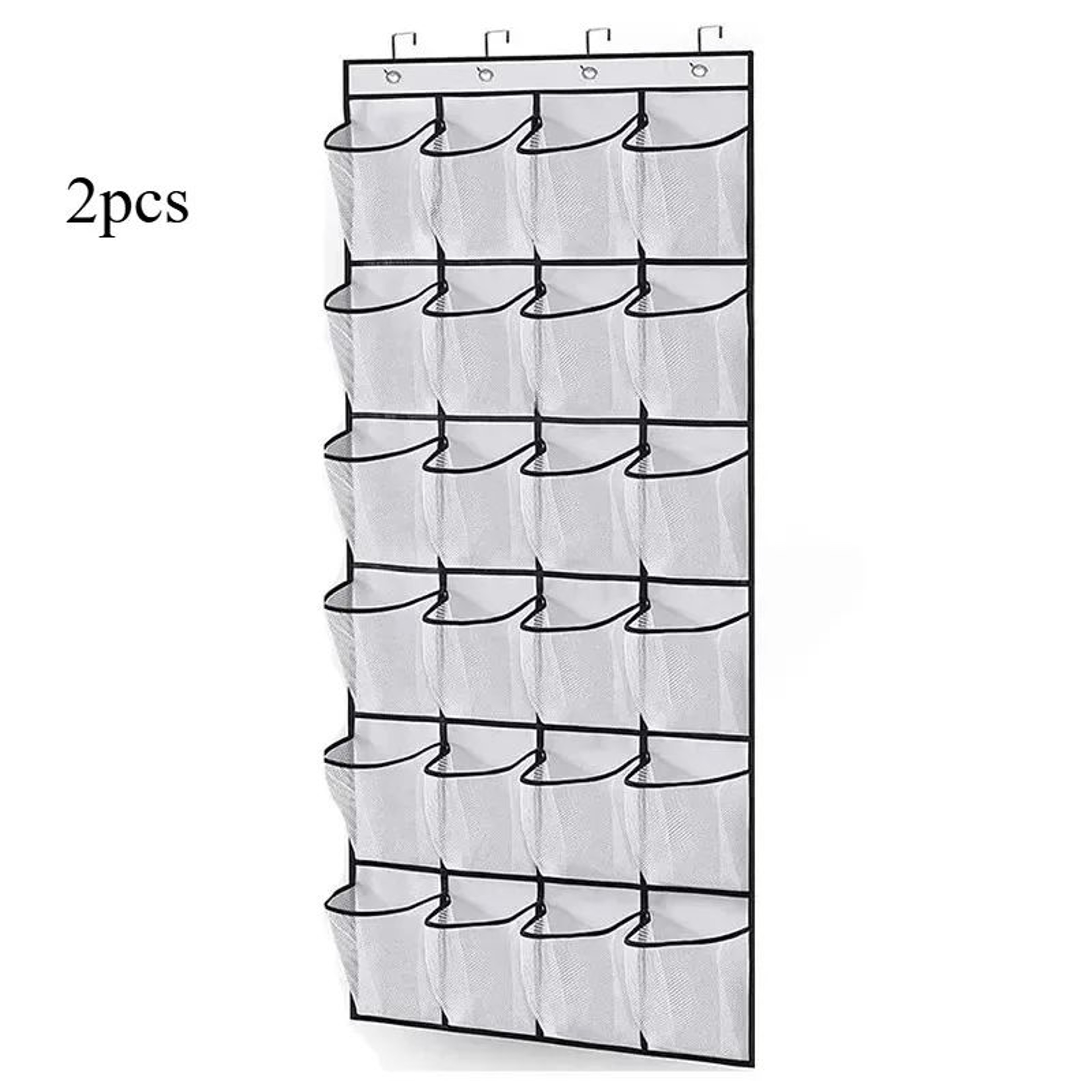 24Pocket Wall  Door Hanging Shoe Organizer  SpaceSaving Mesh Storage Rack 8