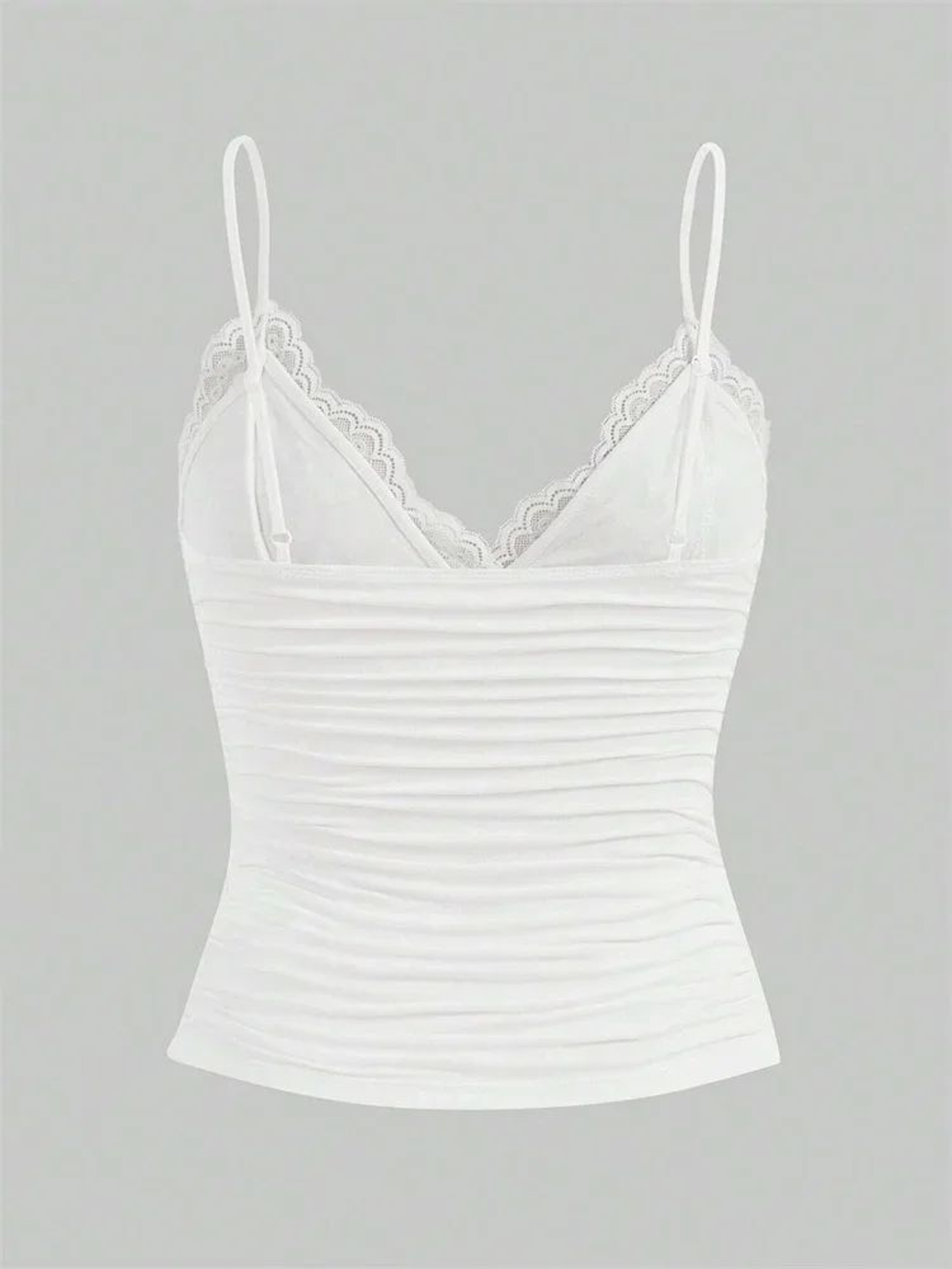 Sexy Lace Bow Front Crop Cami Top  Ruched Backless Y2K Grunge Summer Tank 3