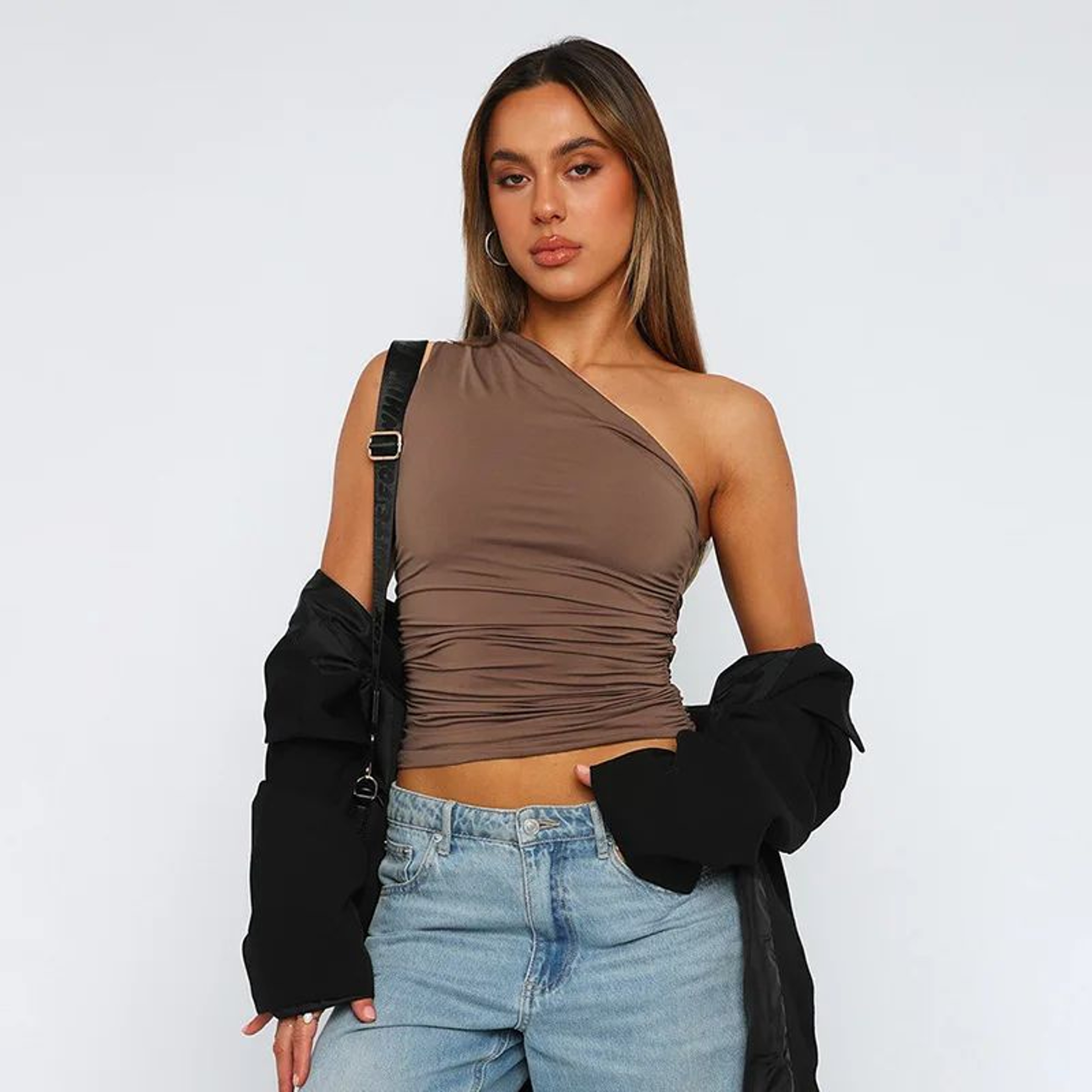 One Shoulder Backless Slim Tank Top  Candy Color Sexy Summer Tee 2
