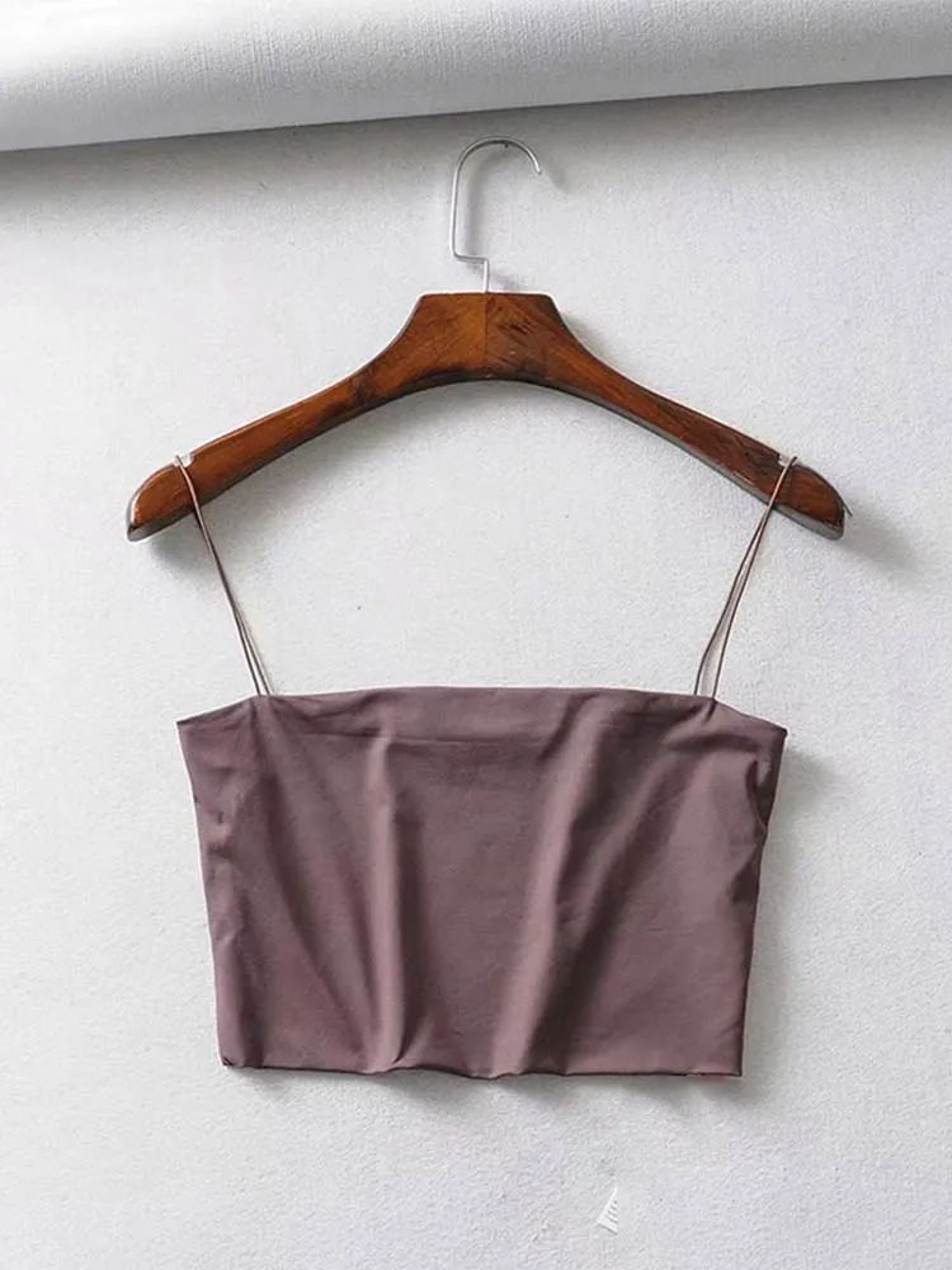 2024 Summer Sexy Elastic Cotton Crop Cami Tank Top For Women 8