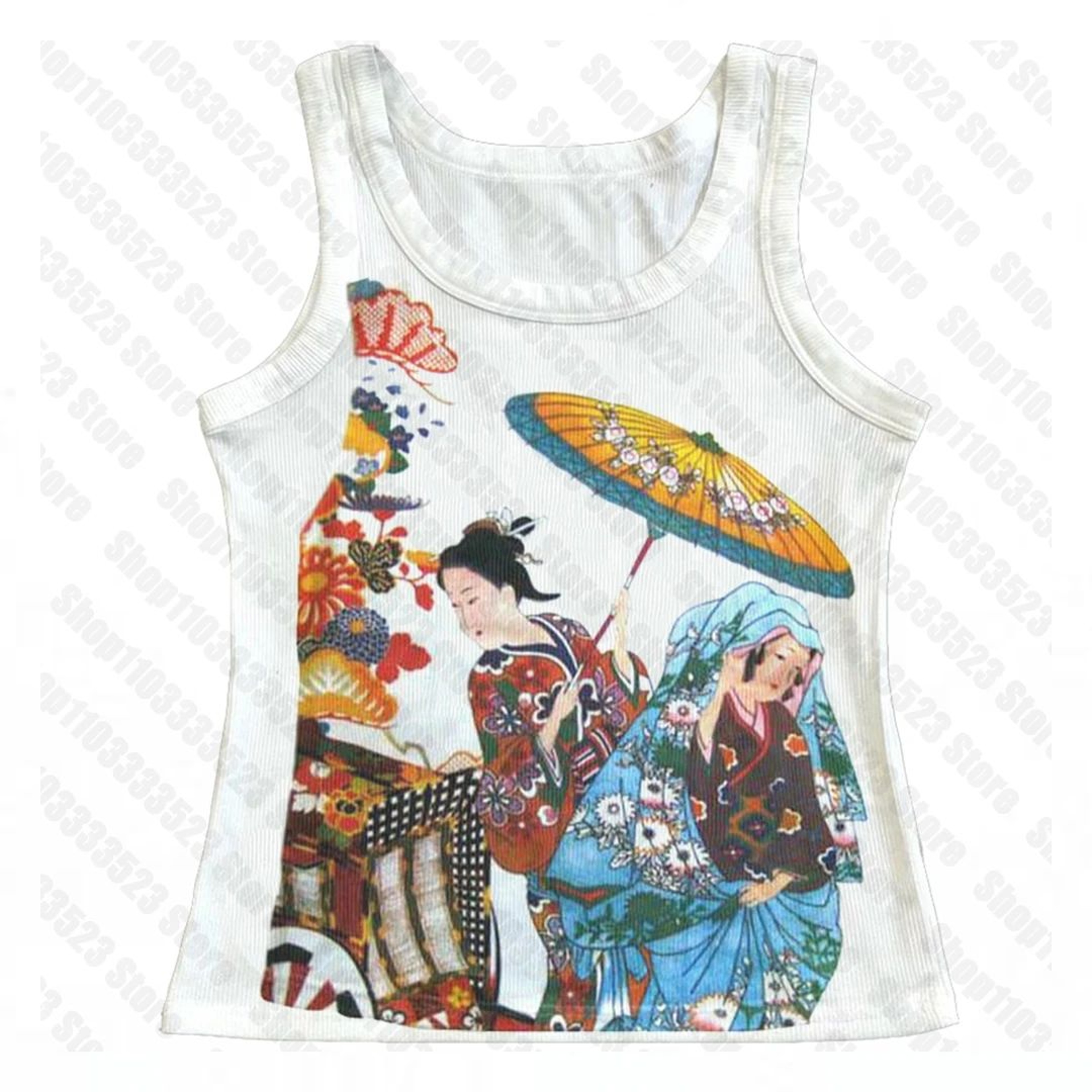 Harajuku Gothic Y2K Graphic Crop Tank Top  Vintage Grunge Streetwear Vest For Women 2