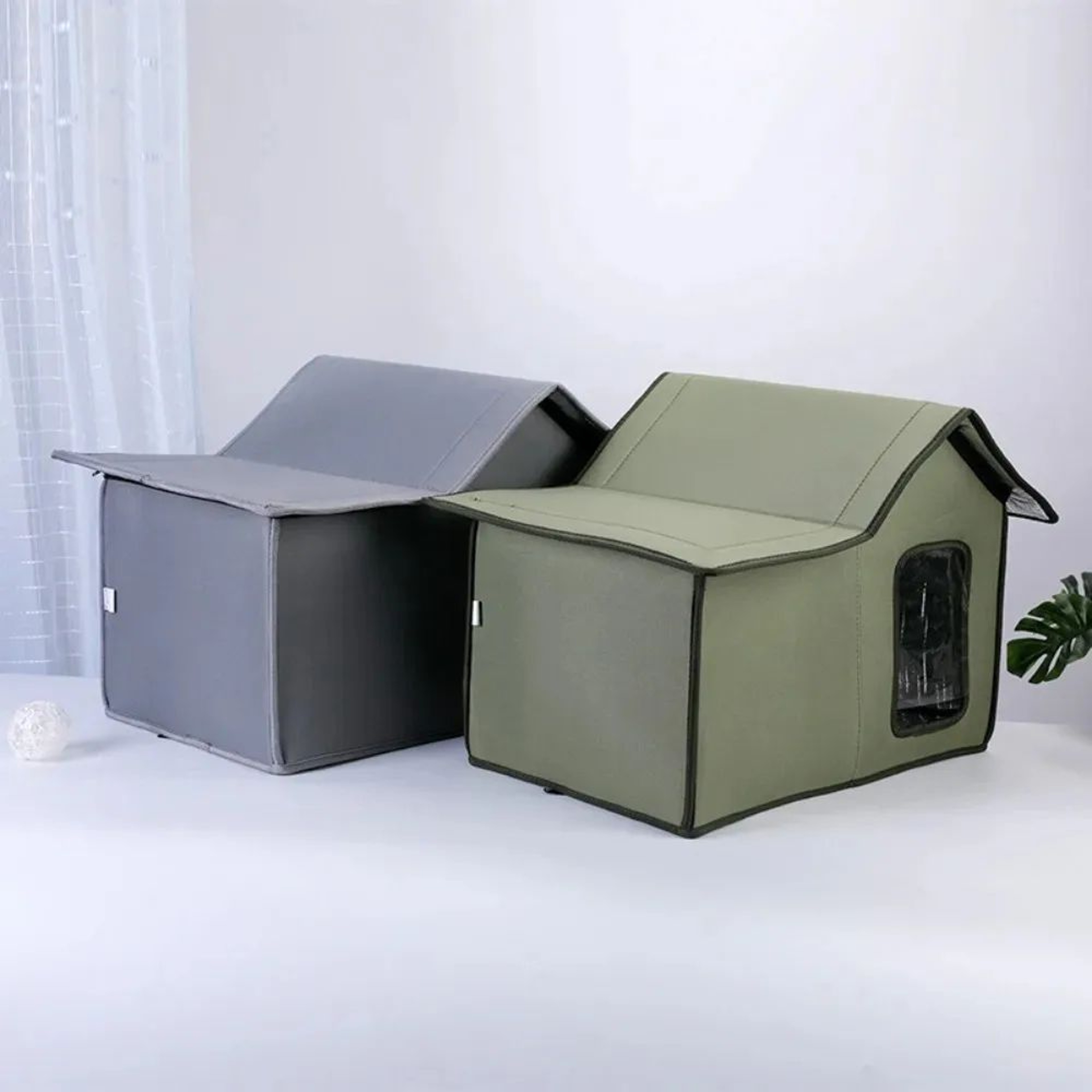 WeatherSafe Waterproof Outdoor Cat House  Removable  Washable Pet Shelter For Cats  Small Dogs 1