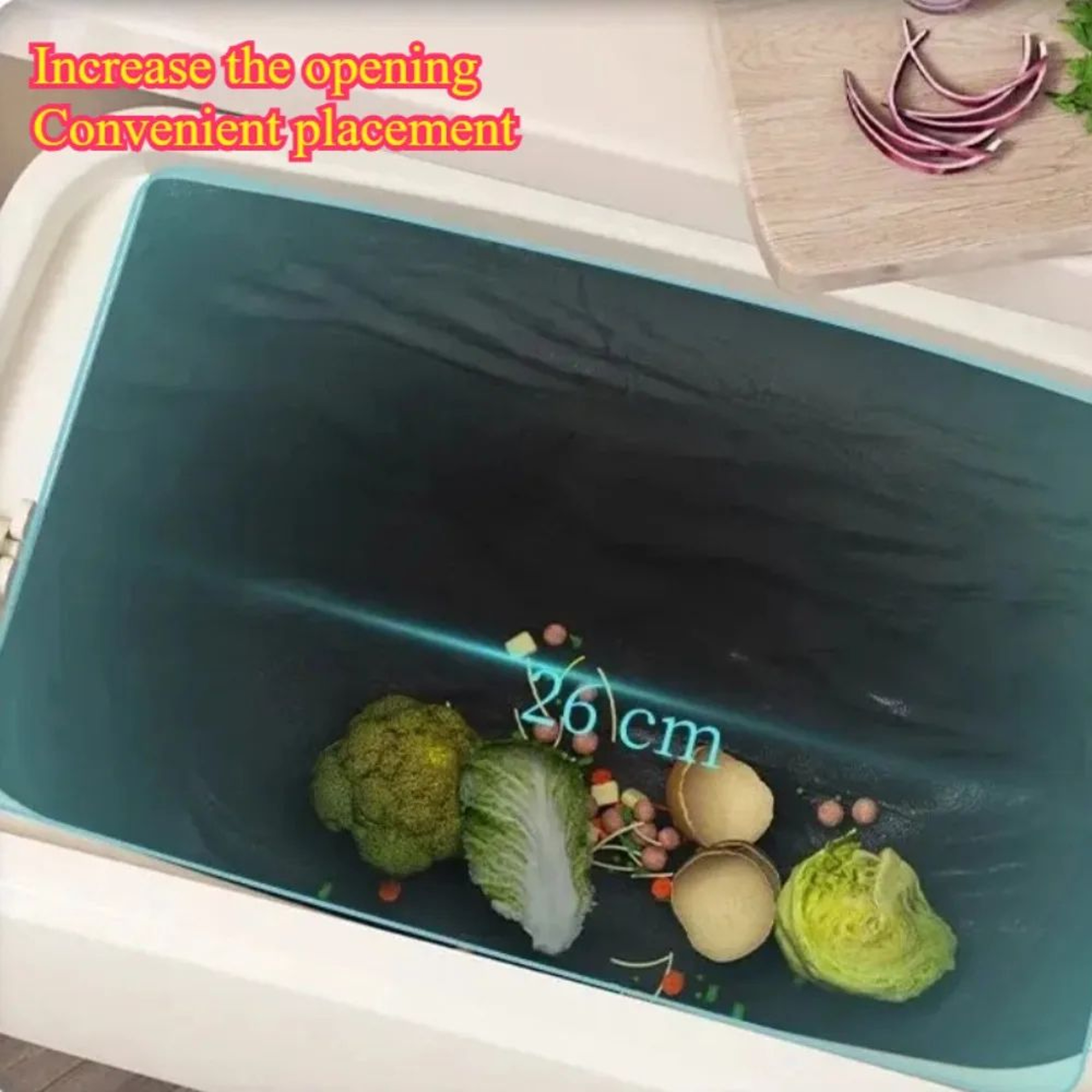 Hanging PressTop Garbage Bin  Large Capacity WallMounted Bathroom Trash Can With Clamshell Lid 4