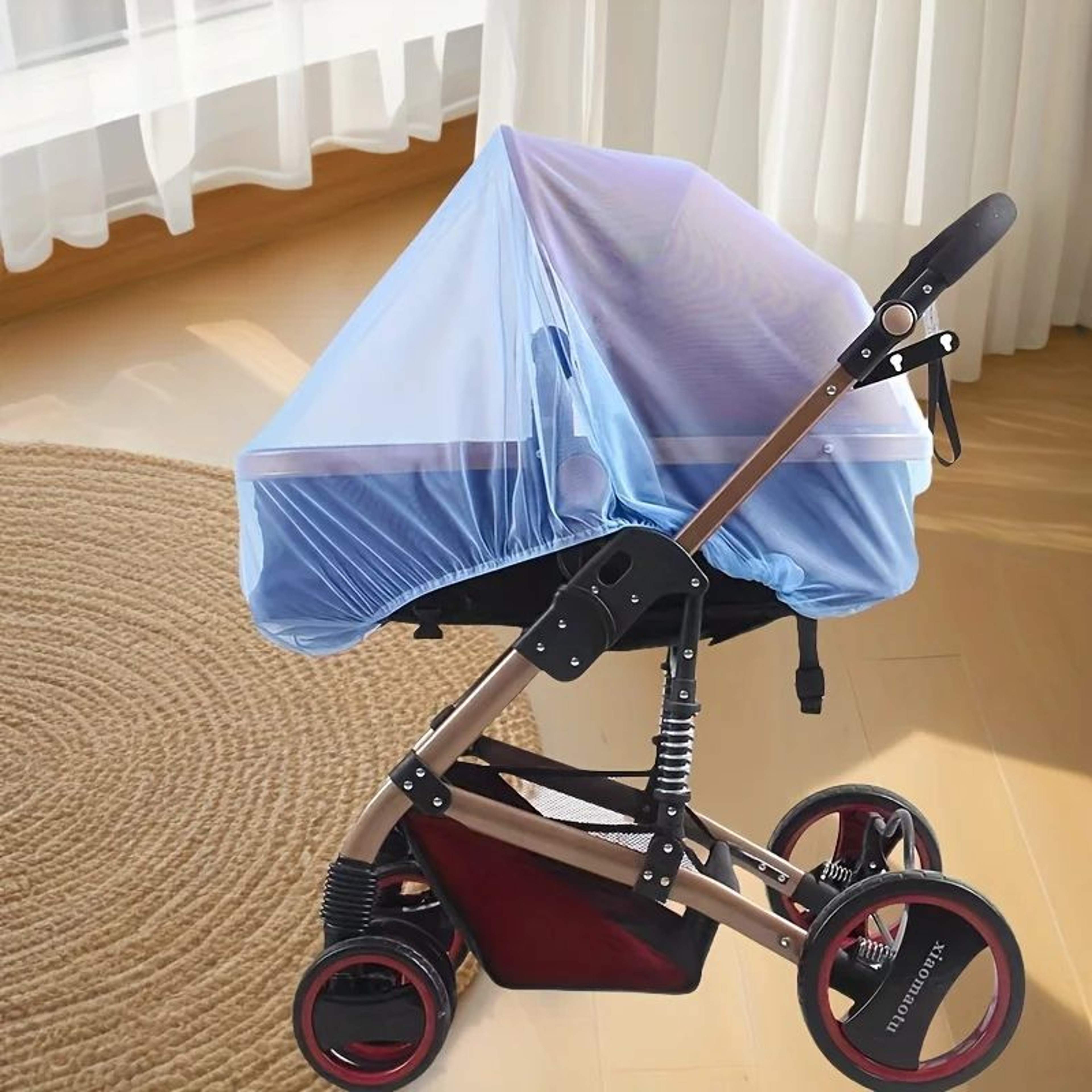 SafeNest Full Coverage Stroller Mosquito Net  Dense Mesh Insect Protection Cover For Baby Outdoor T 2