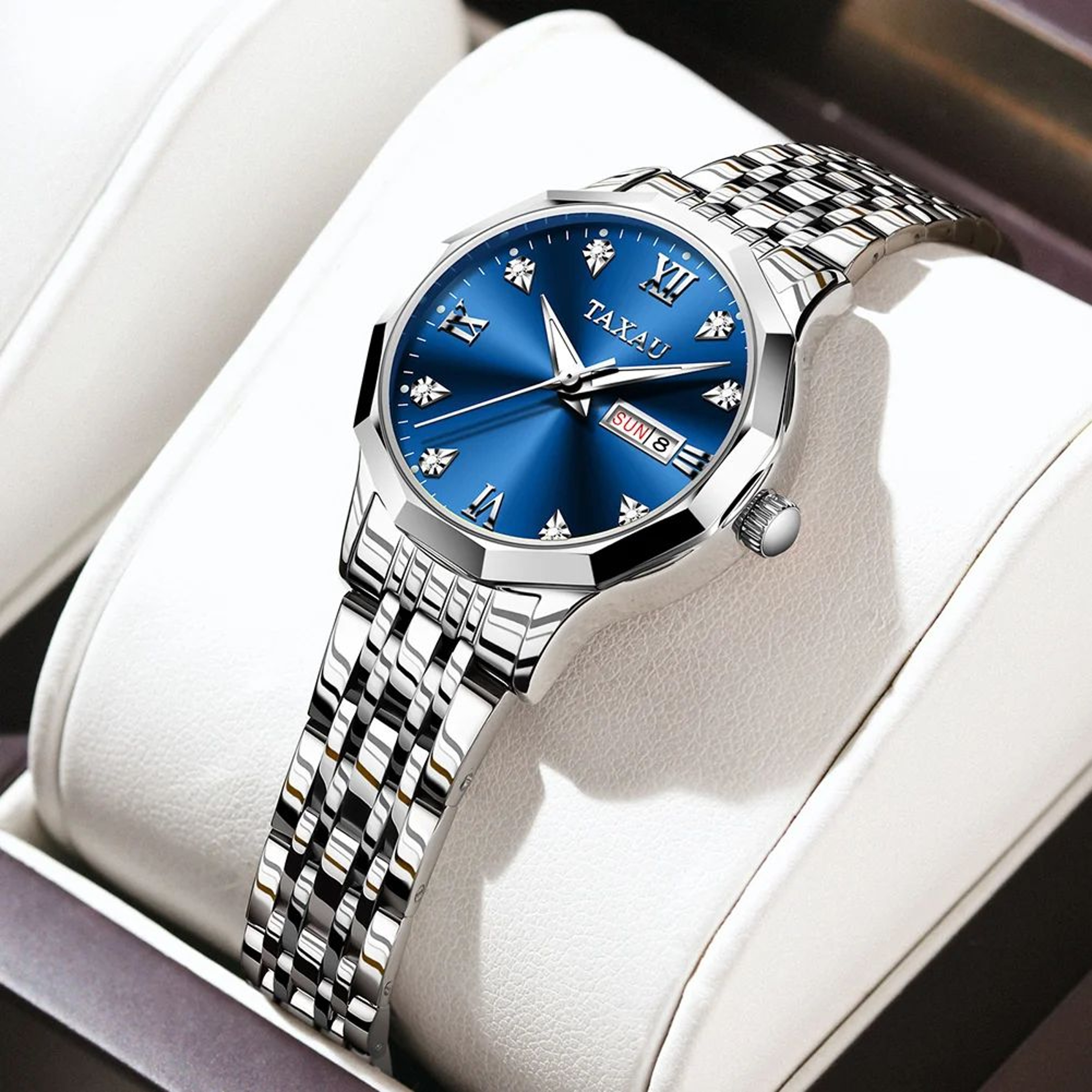 OLEVS Elegant Golden Womens Quartz Watch  Waterproof Stainless Steel Luxury Ladies Wristwatch 9
