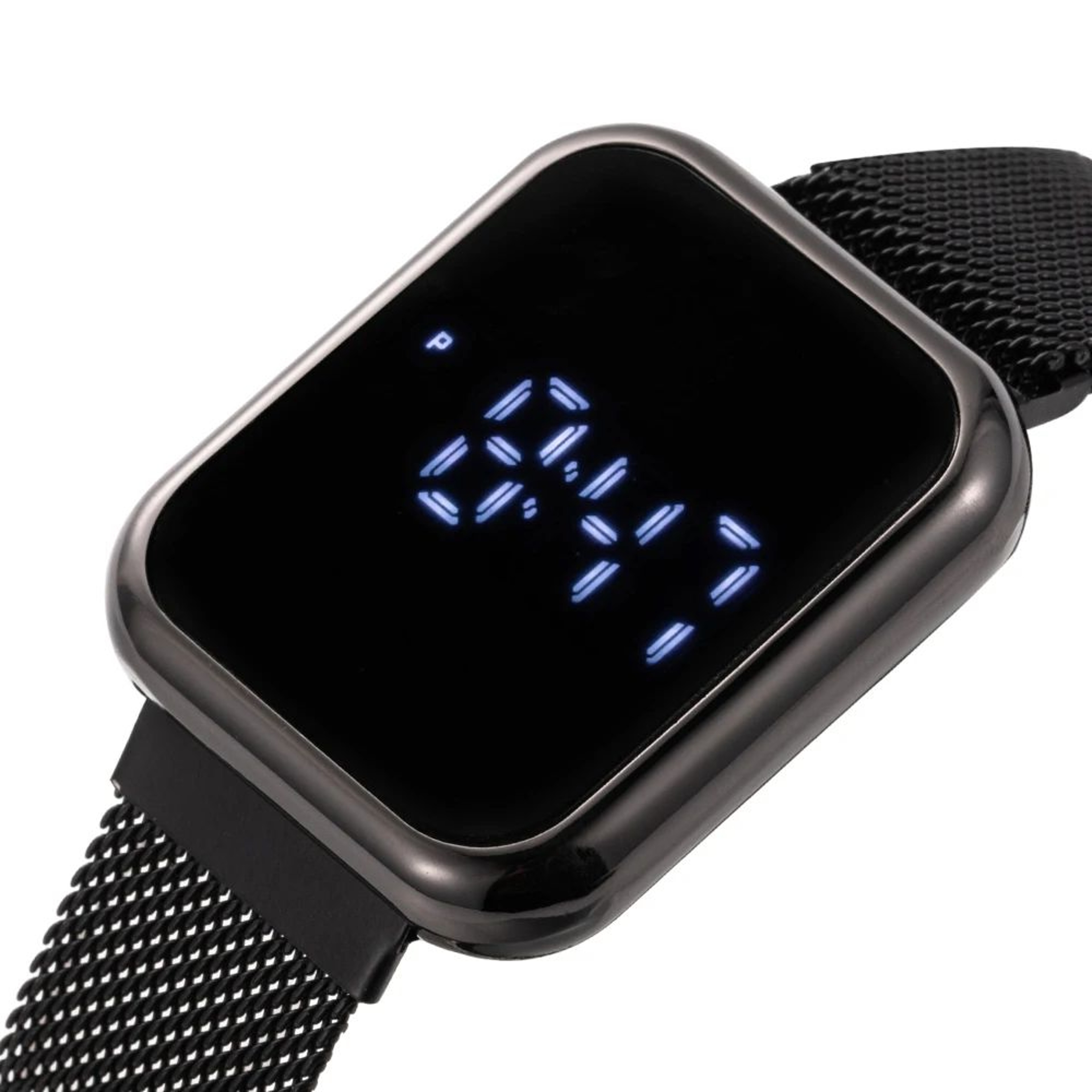 Luxury Digital Couple LED Watch  Stainless Steel Lover Bracelet Set 6