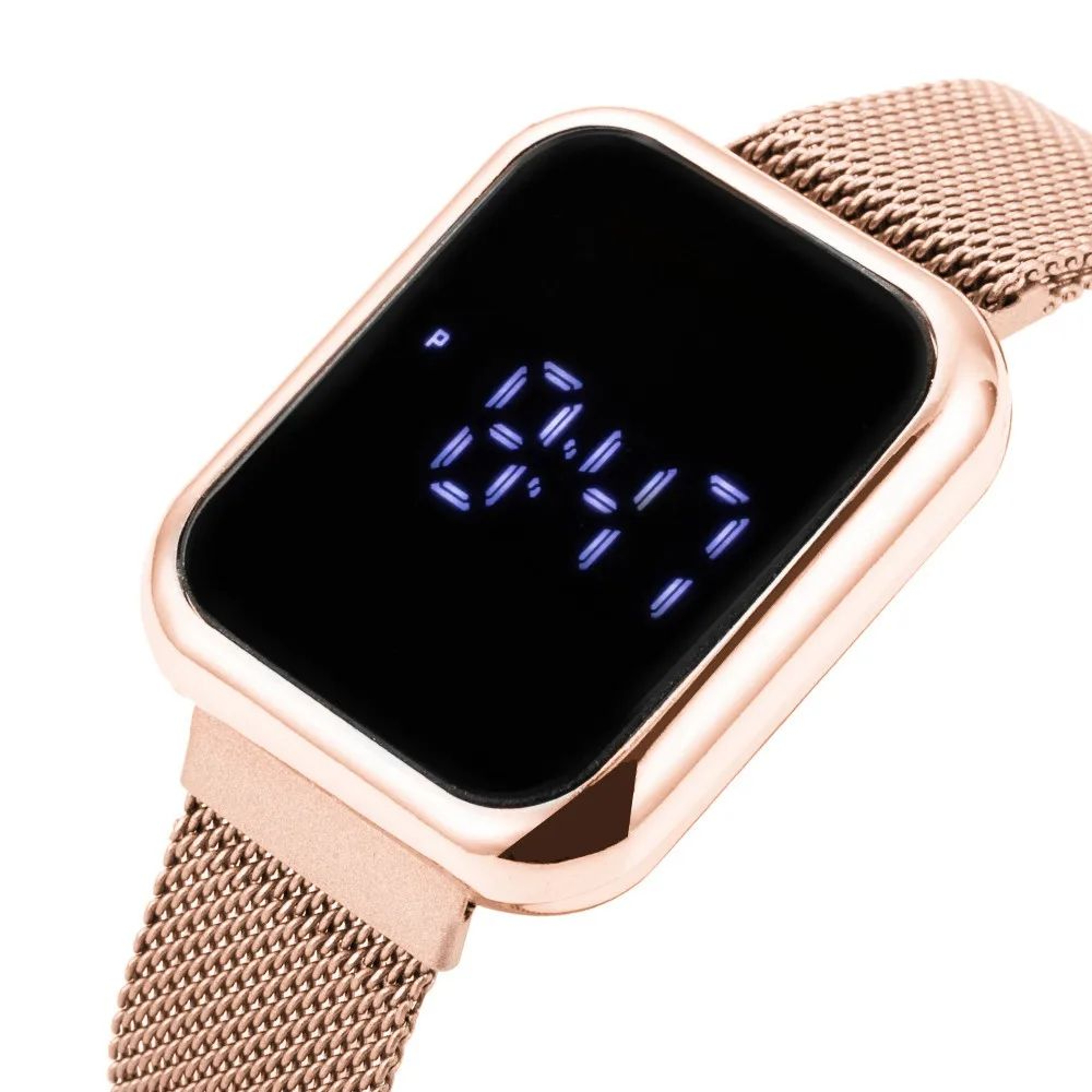 Luxury Digital Couple LED Watch  Stainless Steel Lover Bracelet Set 8