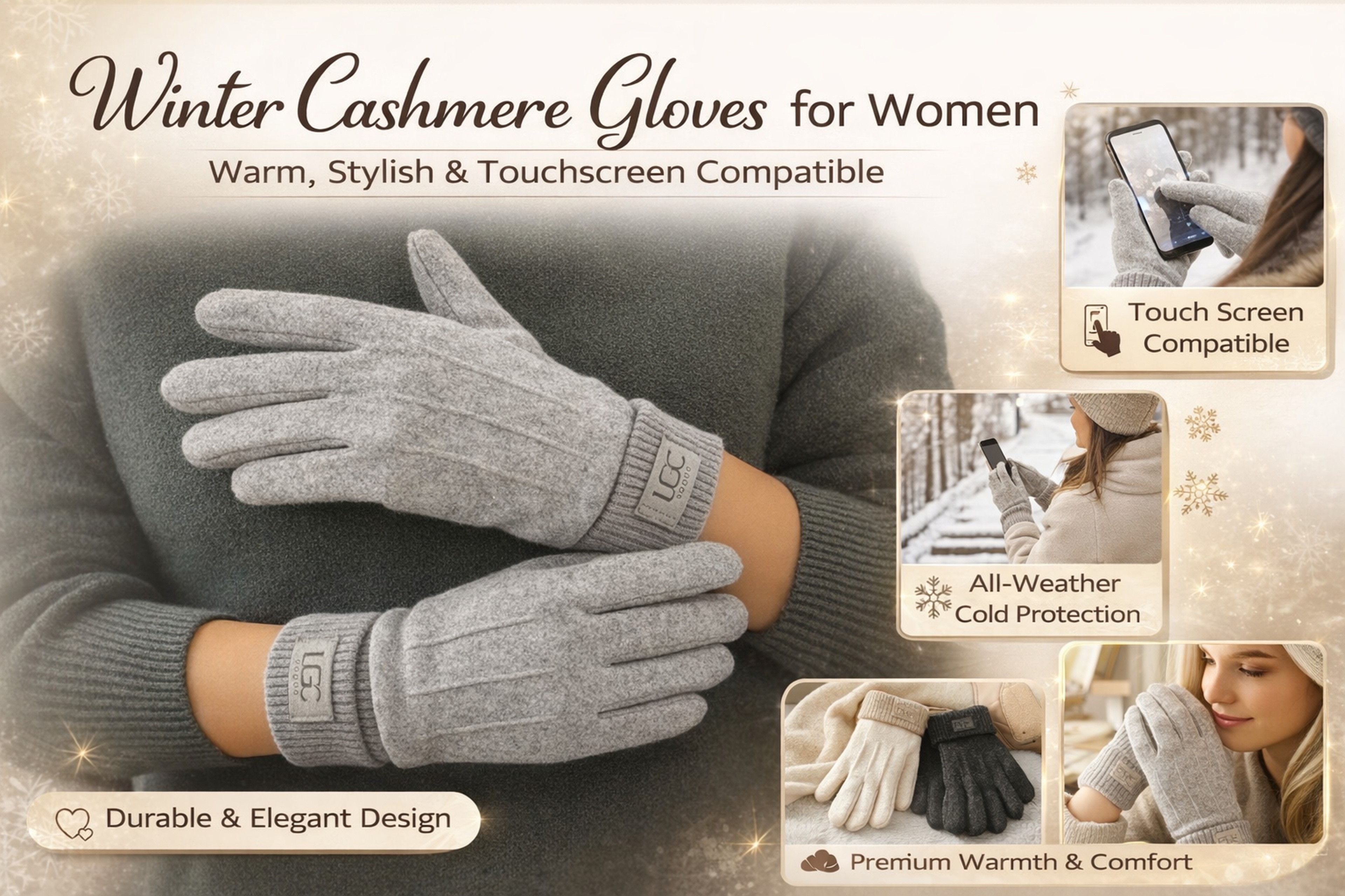 Women's Winter Touchscreen Gloves for Warm Hands, Easy Grip, and Daily Comfort – view 12