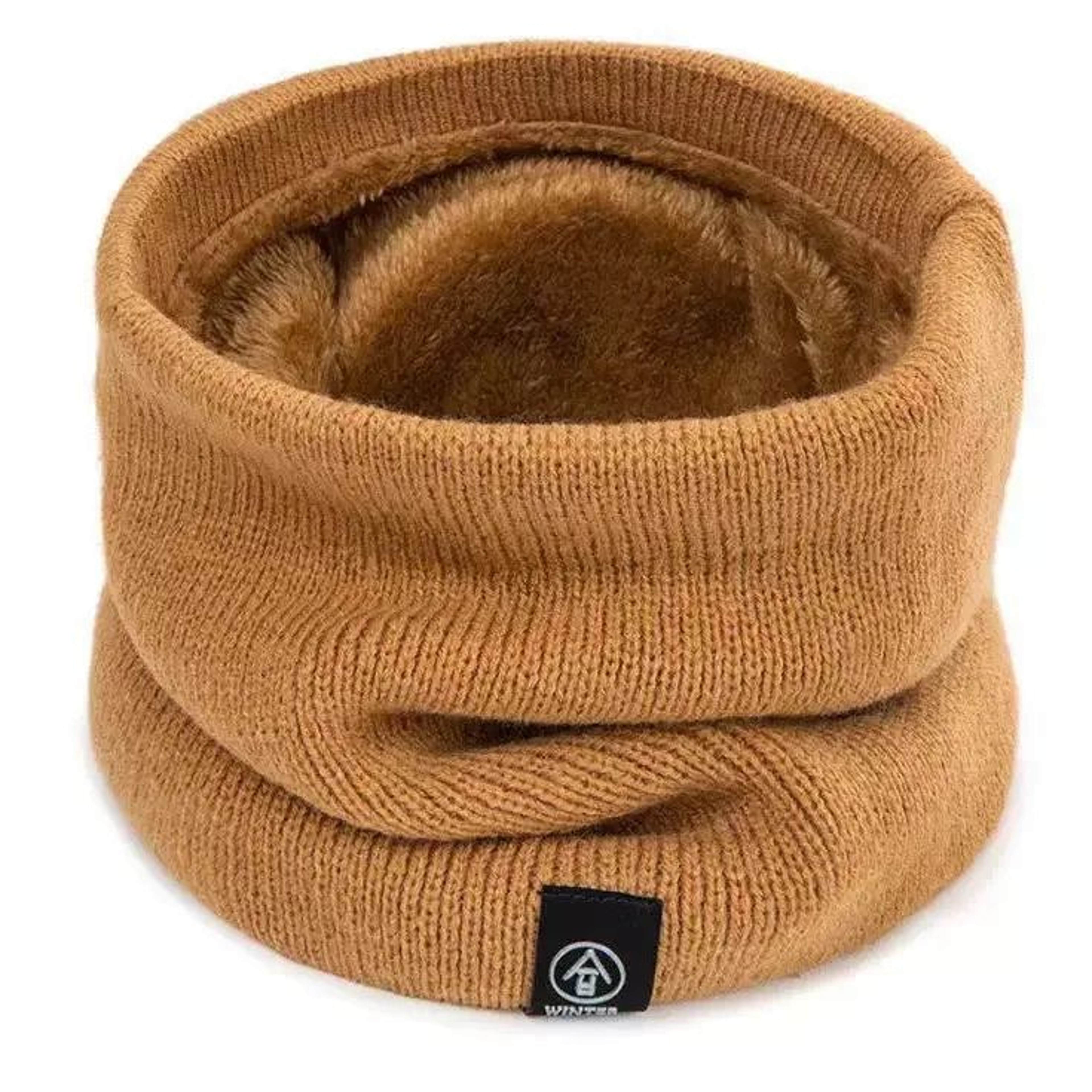Winter Warm Knitted Neck Scarf Full Face Cover  Plush CashmereFeel Thermal Neck Warmer For Women  M 12