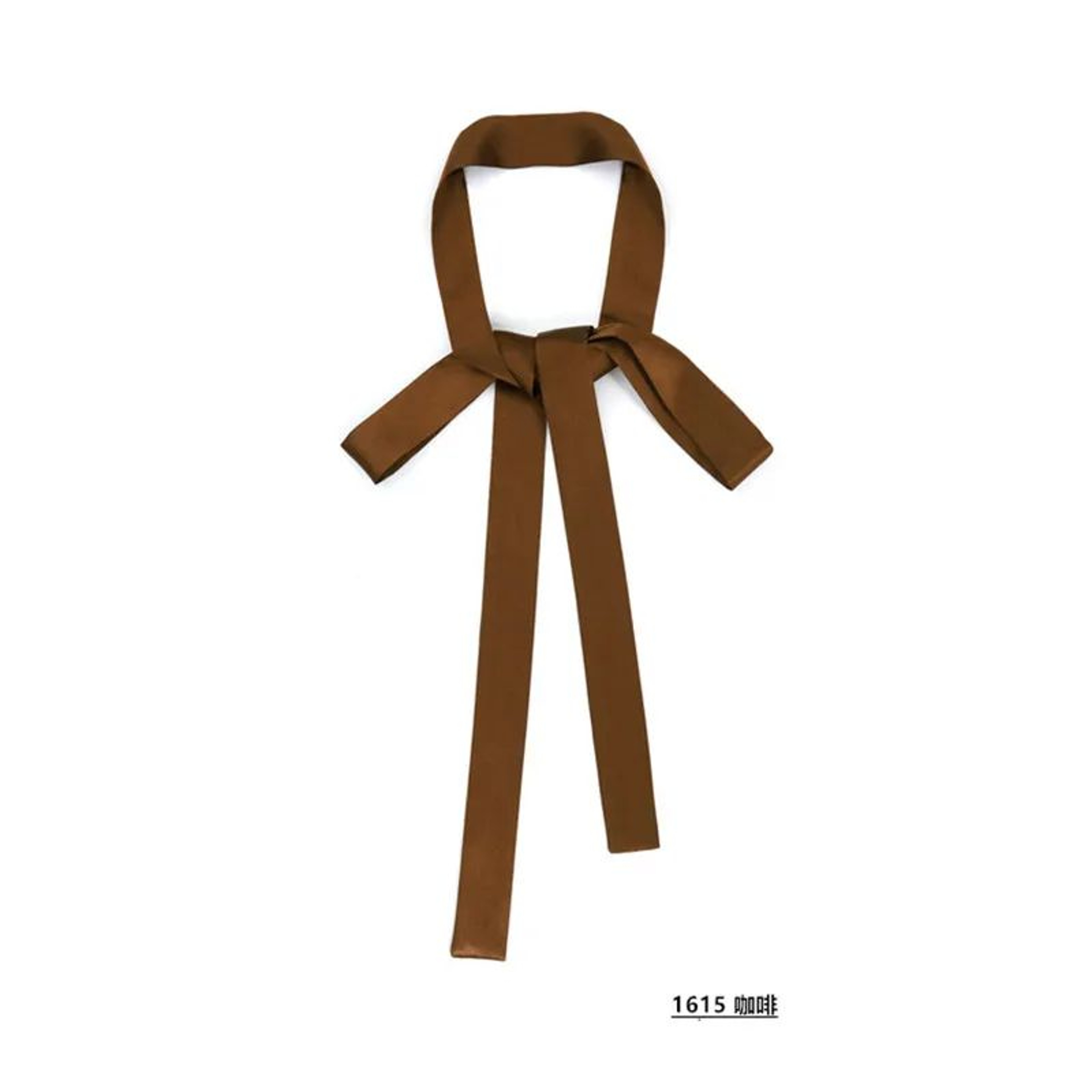 Luxury Solid Color Silk Skinny Scarf  Designer Bag Handle Wrap  Hair Ribbon 20