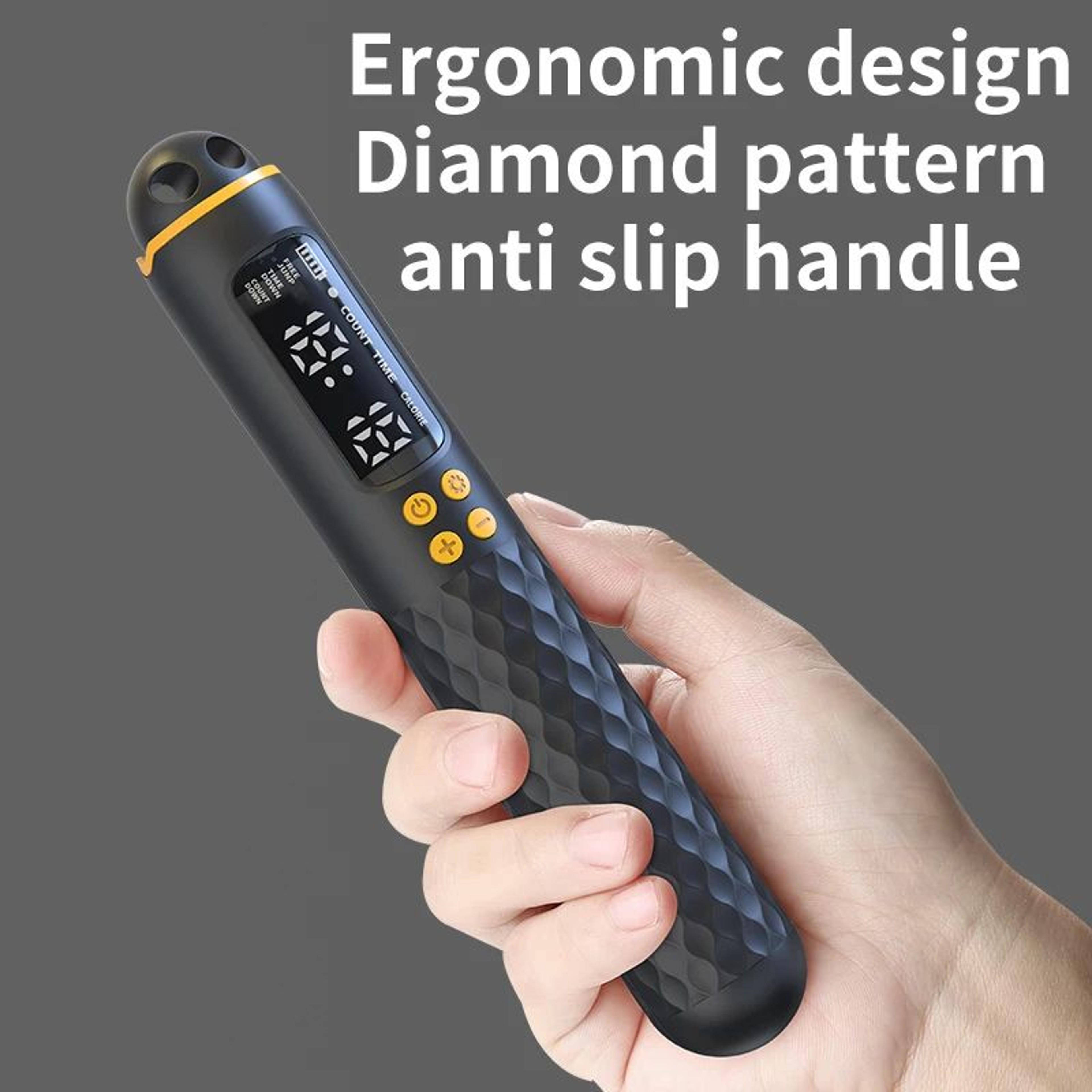 Rechargeable Digital Jump Rope With Calorie Counter  Adjustable Cordless Fitness Trainer 3