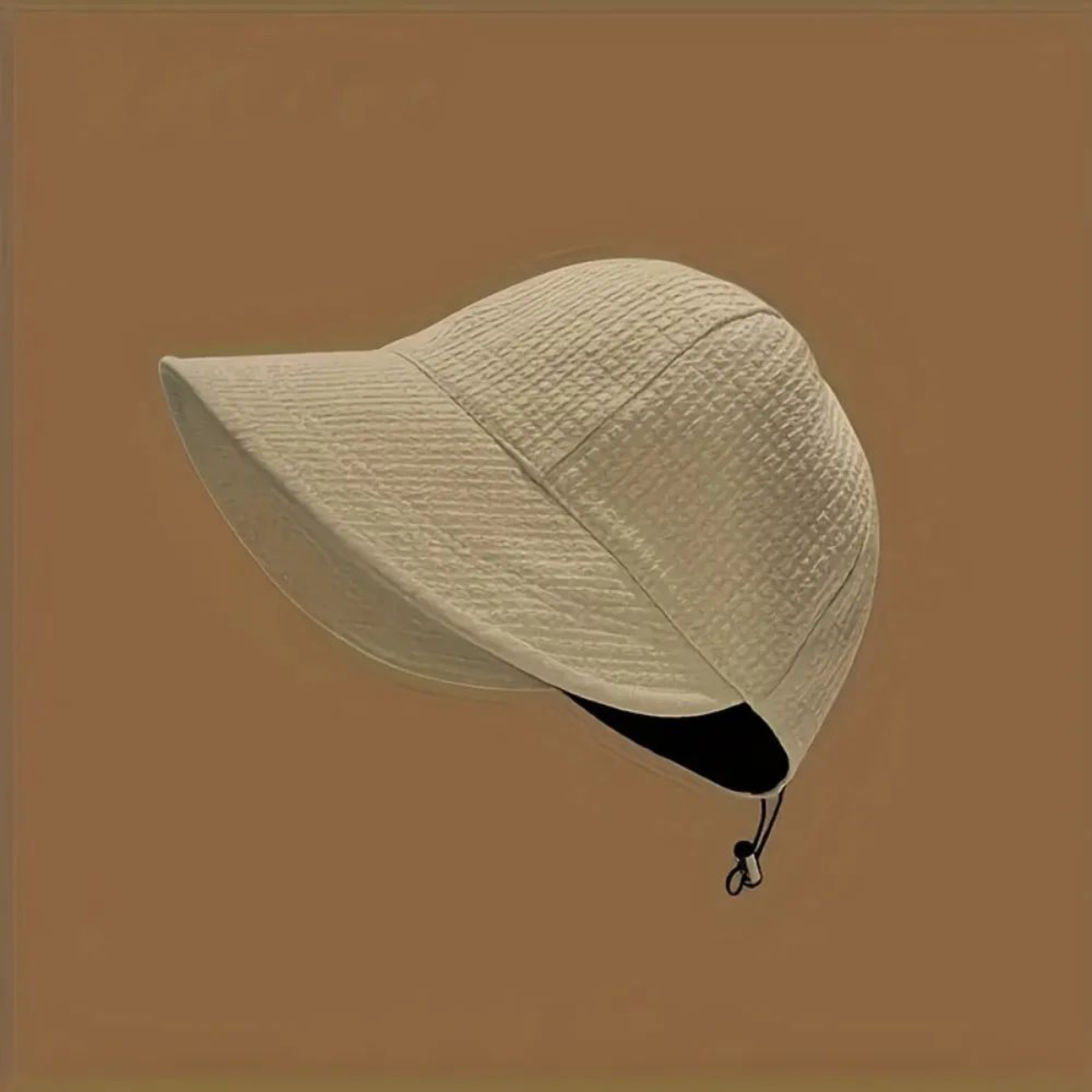 BreezeFit Womens Waffle Knit Drawstring Baseball Cap  Adjustable Summer Sun Protection Hat 3
