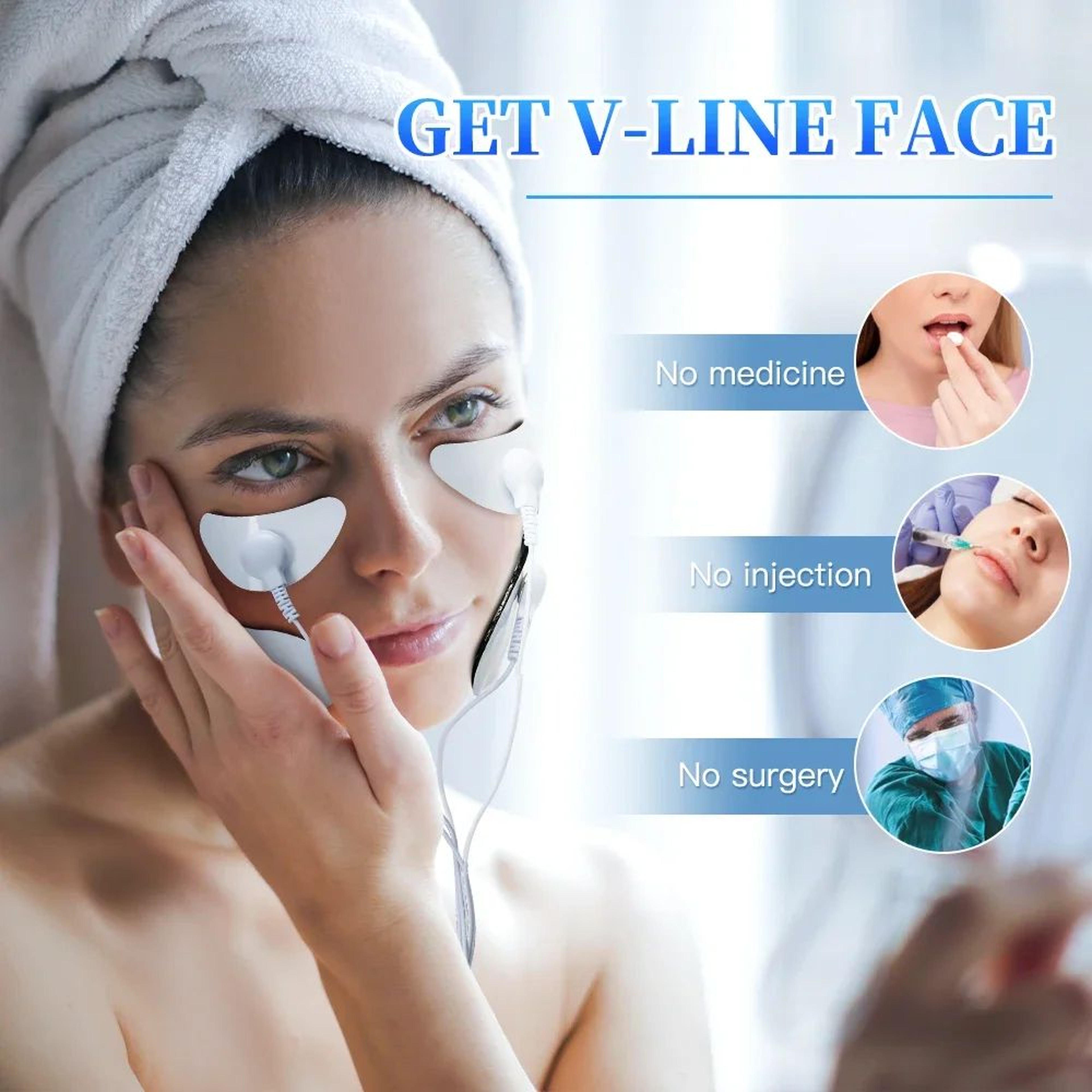 LiftGlow Pro EMS Facial Massager  Microcurrent Face  Neck Skin Tightening Device 4