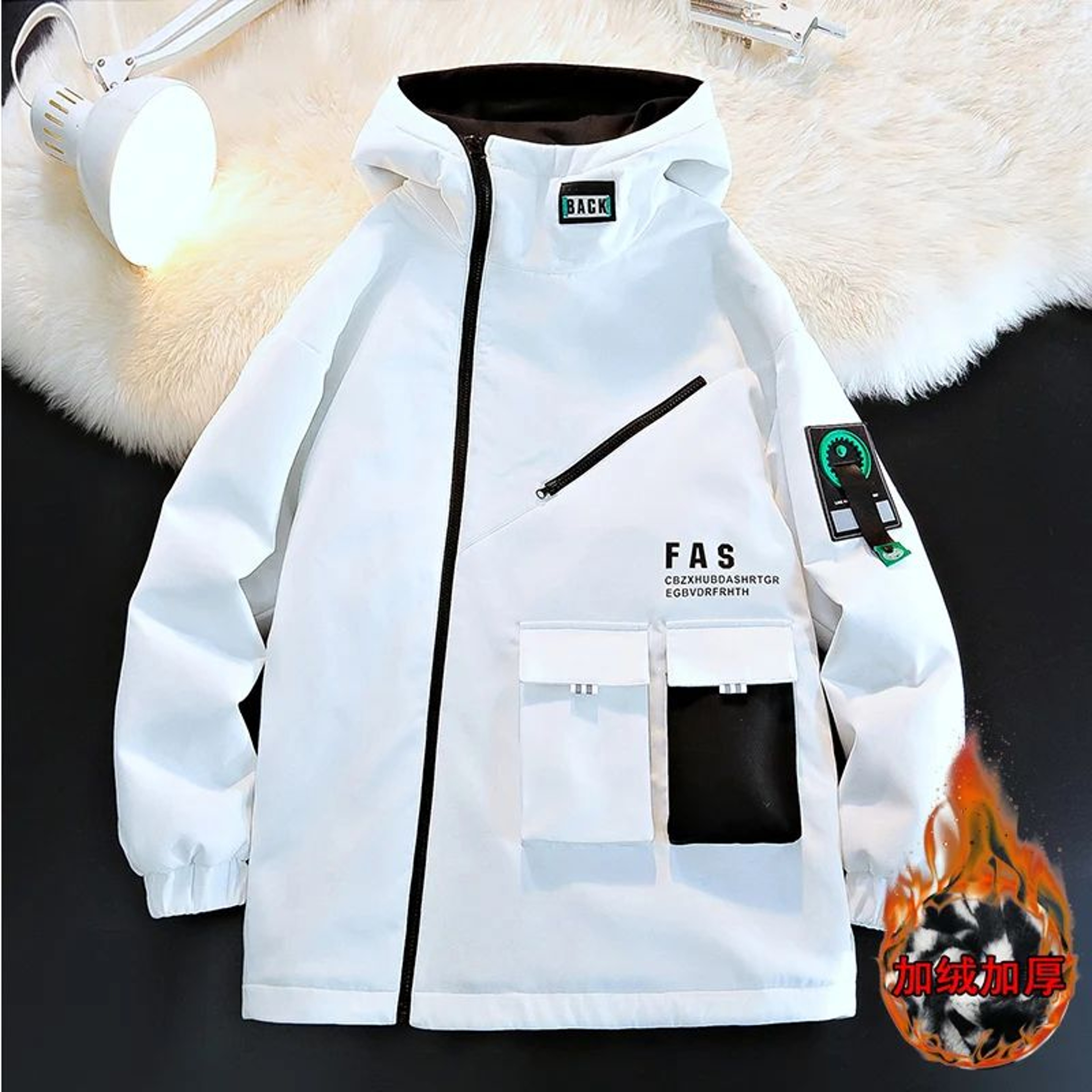 AeroFlex Mens Hooded Pilot Jacket  ZipUp Baseball Style Streetwear Coat 9