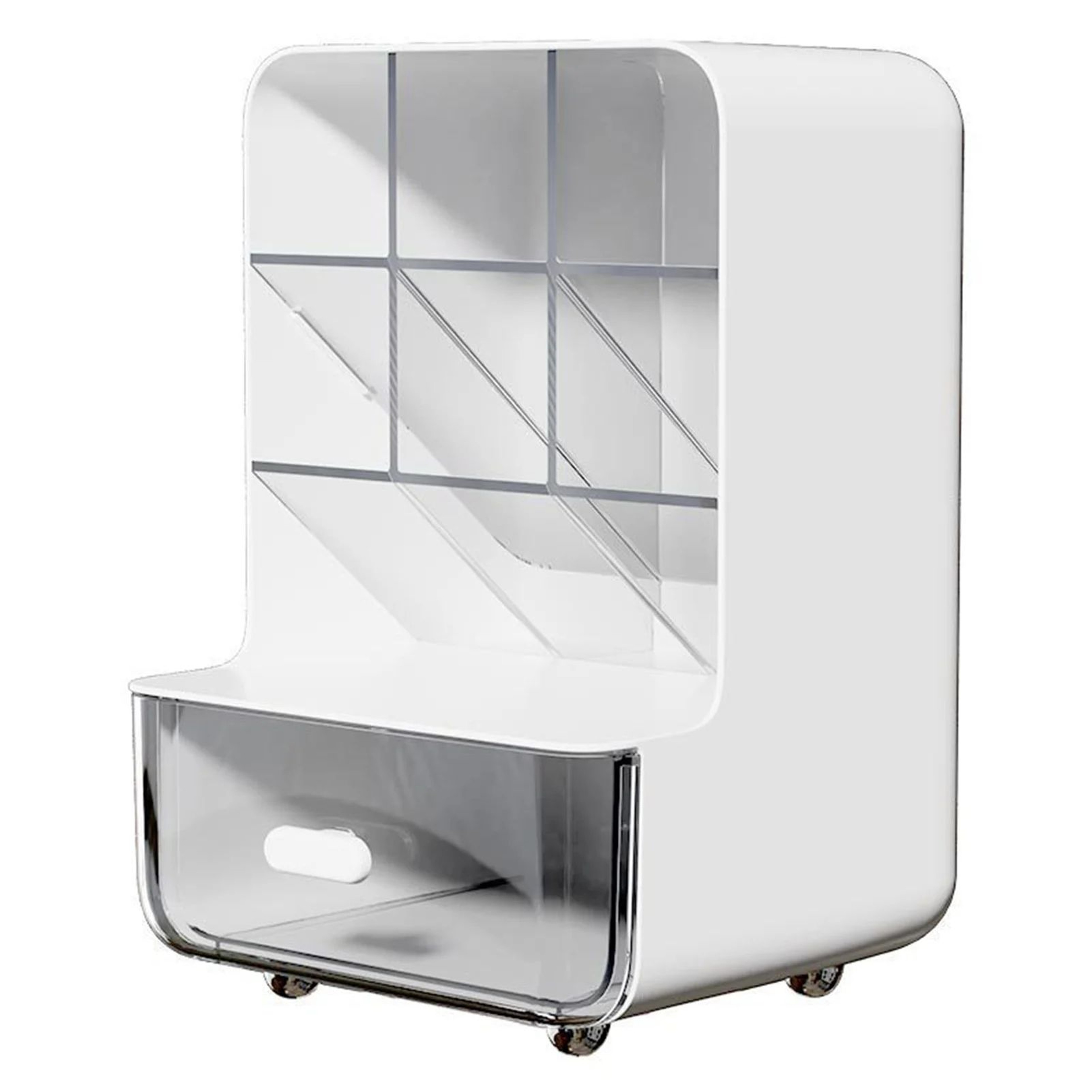 Large Capacity Clear Oblique Pen Holder  MultiLayer Desk Stationery Storage Organizer 9