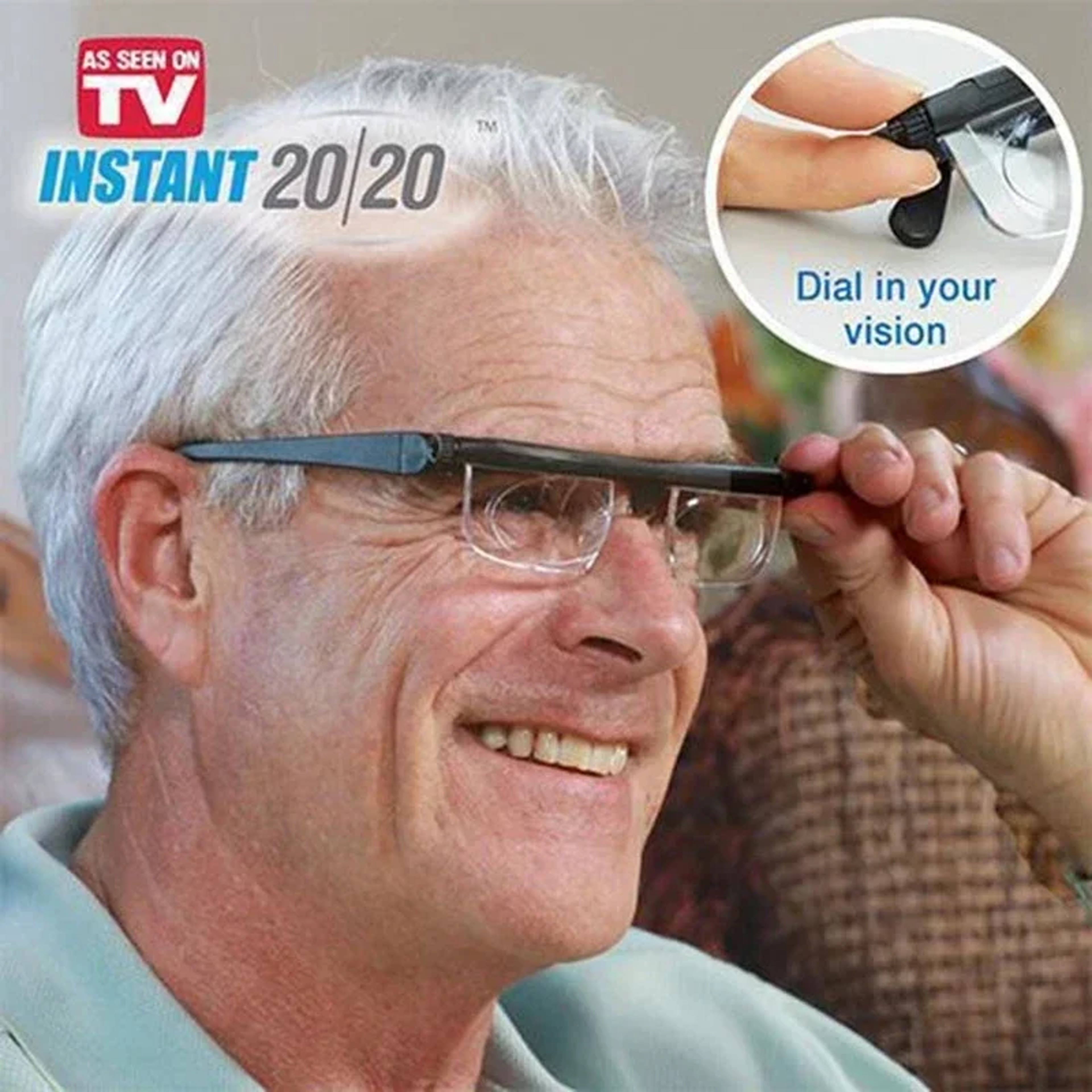Adjustable Prescription Glasses with Dial Focus Control for Near and Far Clarity – view 2