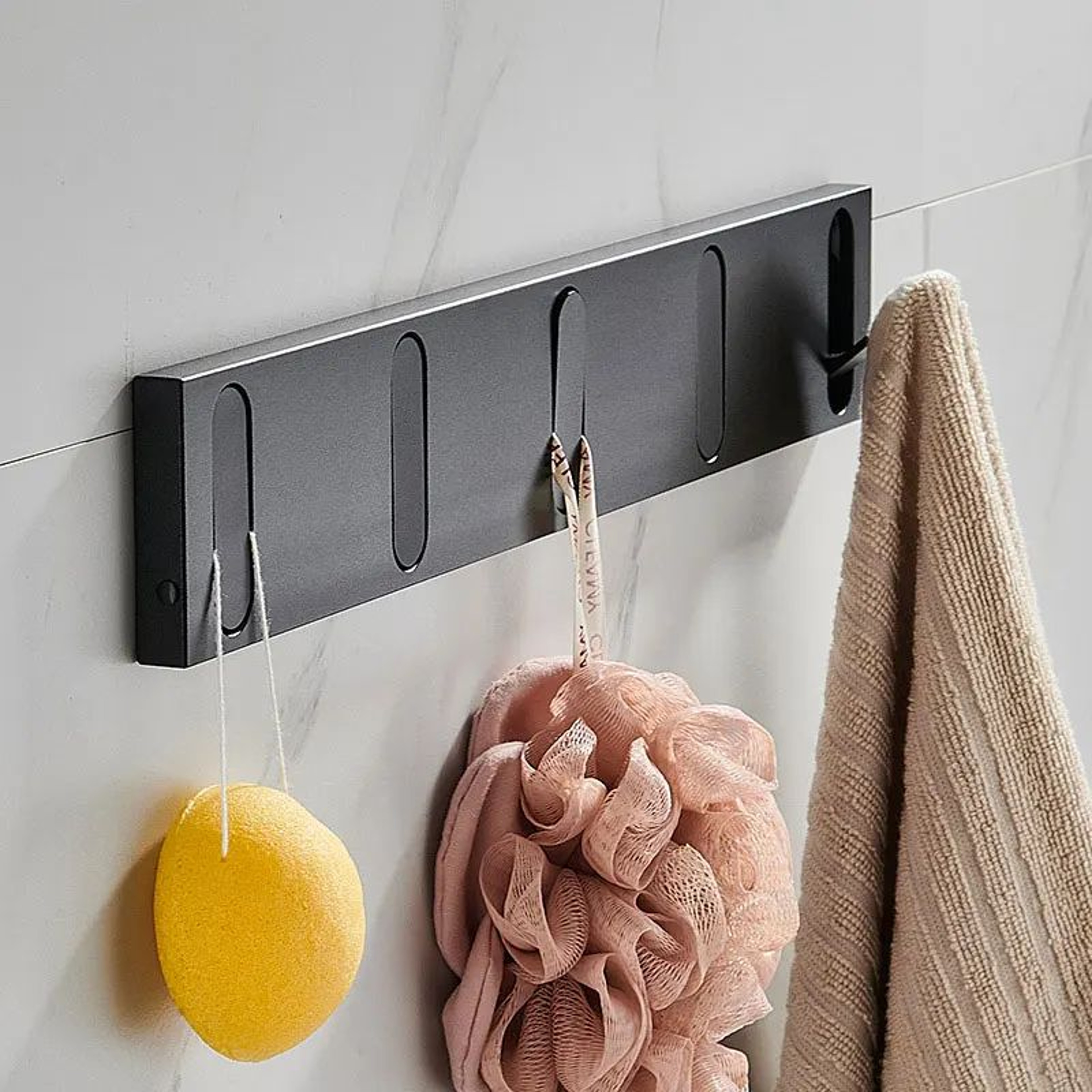 FlexHide Invisible Folding Wall Hooks  Space Aluminum SelfClosing Coat  Towel Hanger 10
