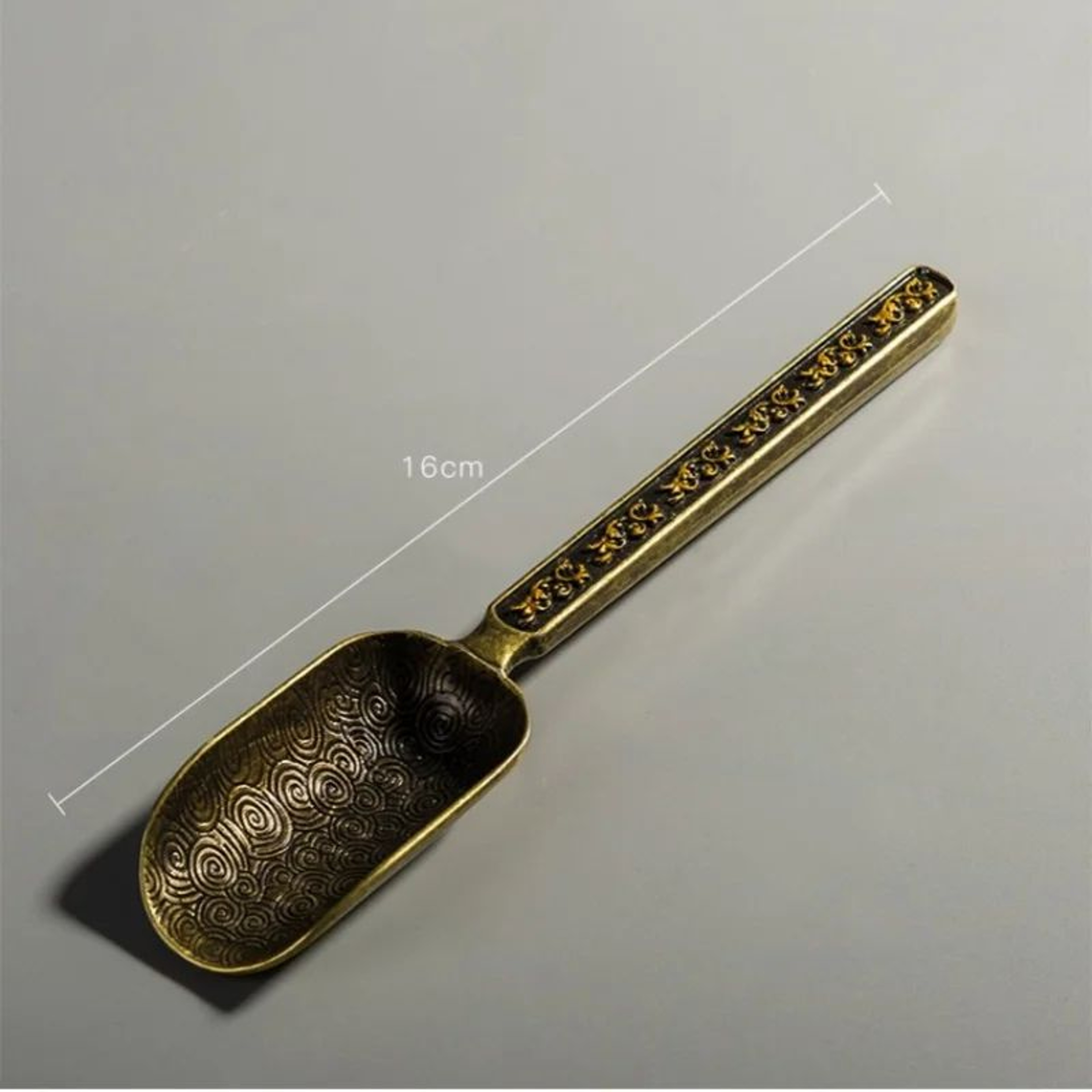 CloudElegance Alloy Tea Spoon  Retro Auspicious Cloud Kung Fu Tea Shovel Tool 5
