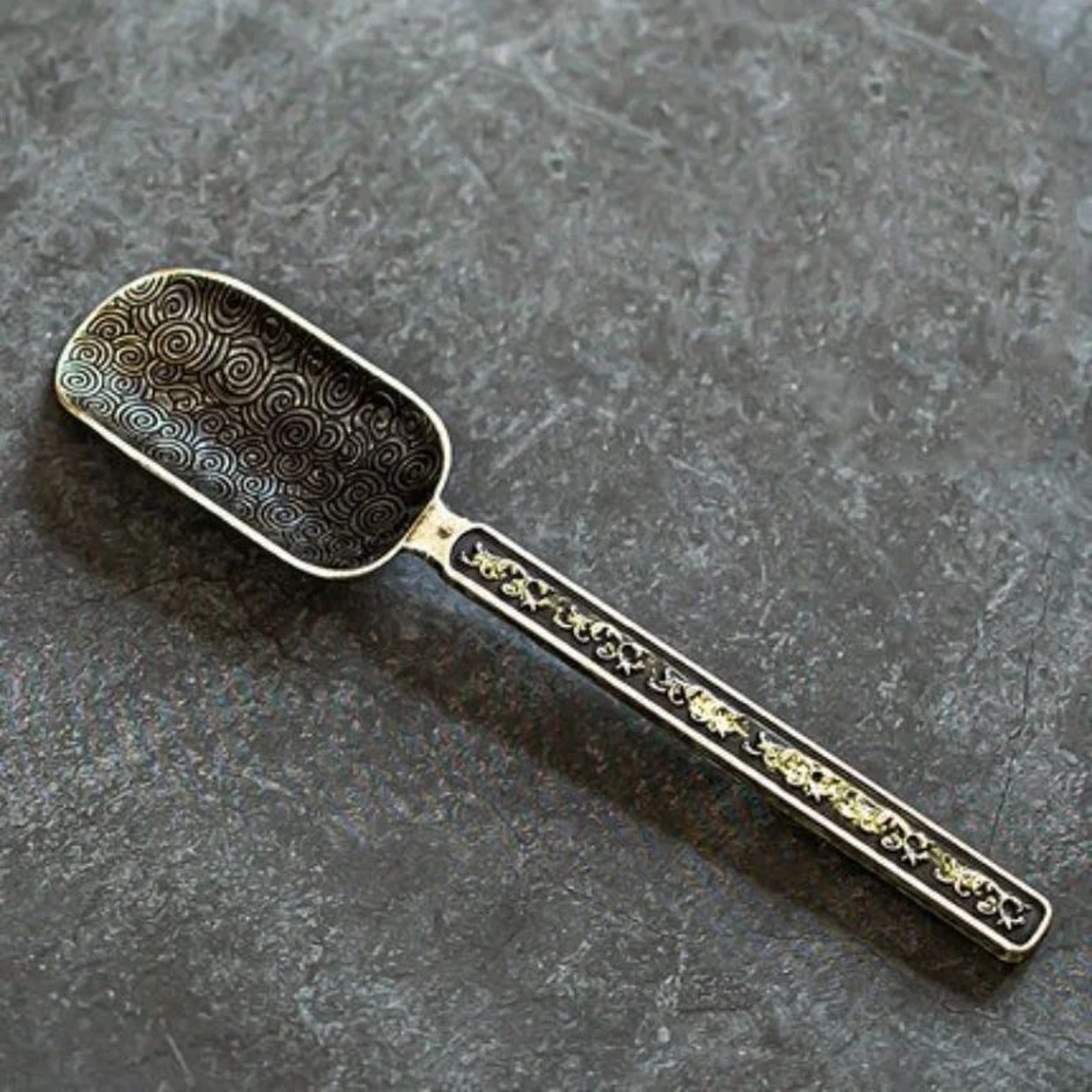 CloudElegance Alloy Tea Spoon  Retro Auspicious Cloud Kung Fu Tea Shovel Tool 6