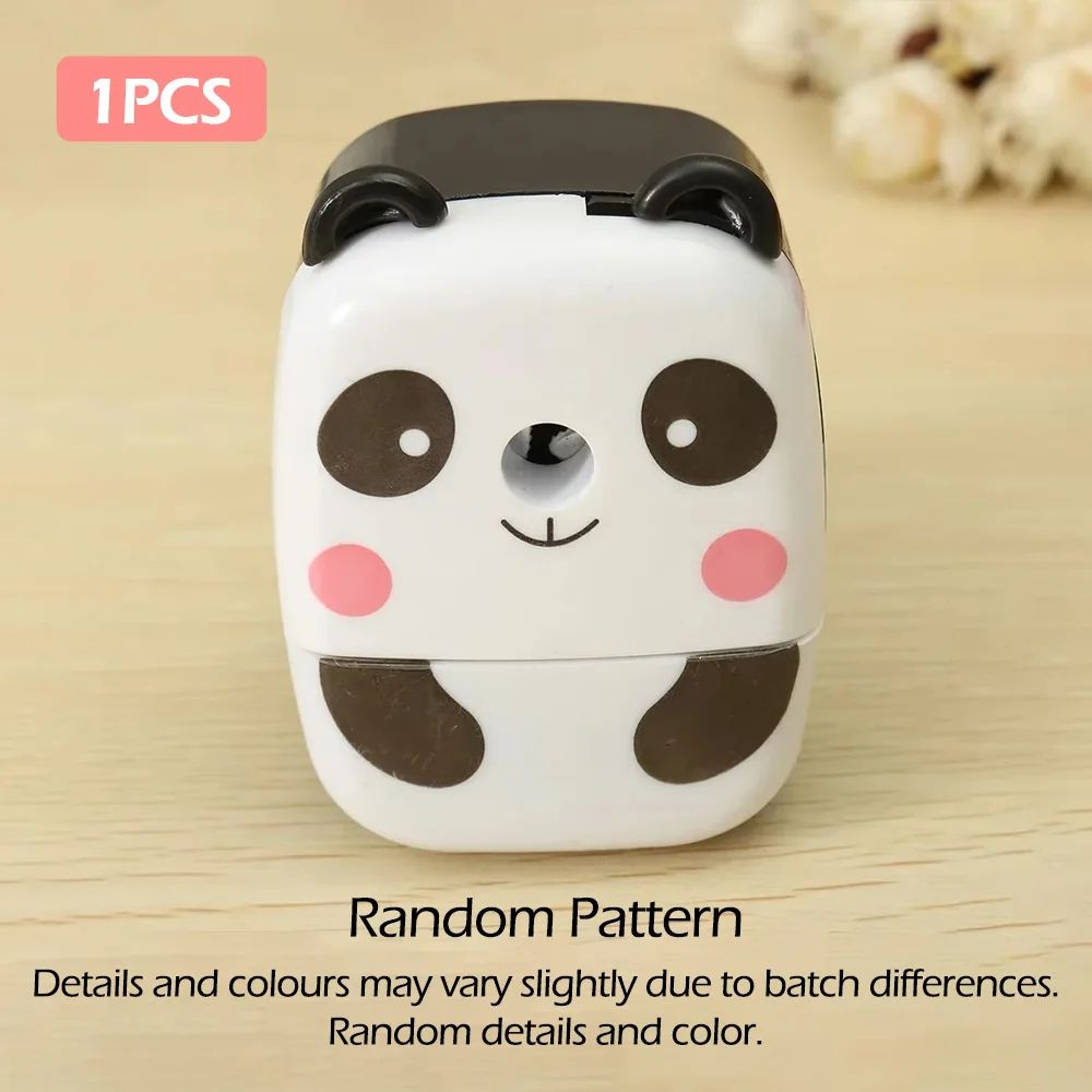 Cartoon Panda  Tiger HandCrank Pencil Sharpener  Cute Animal Portable School Sharpener 1