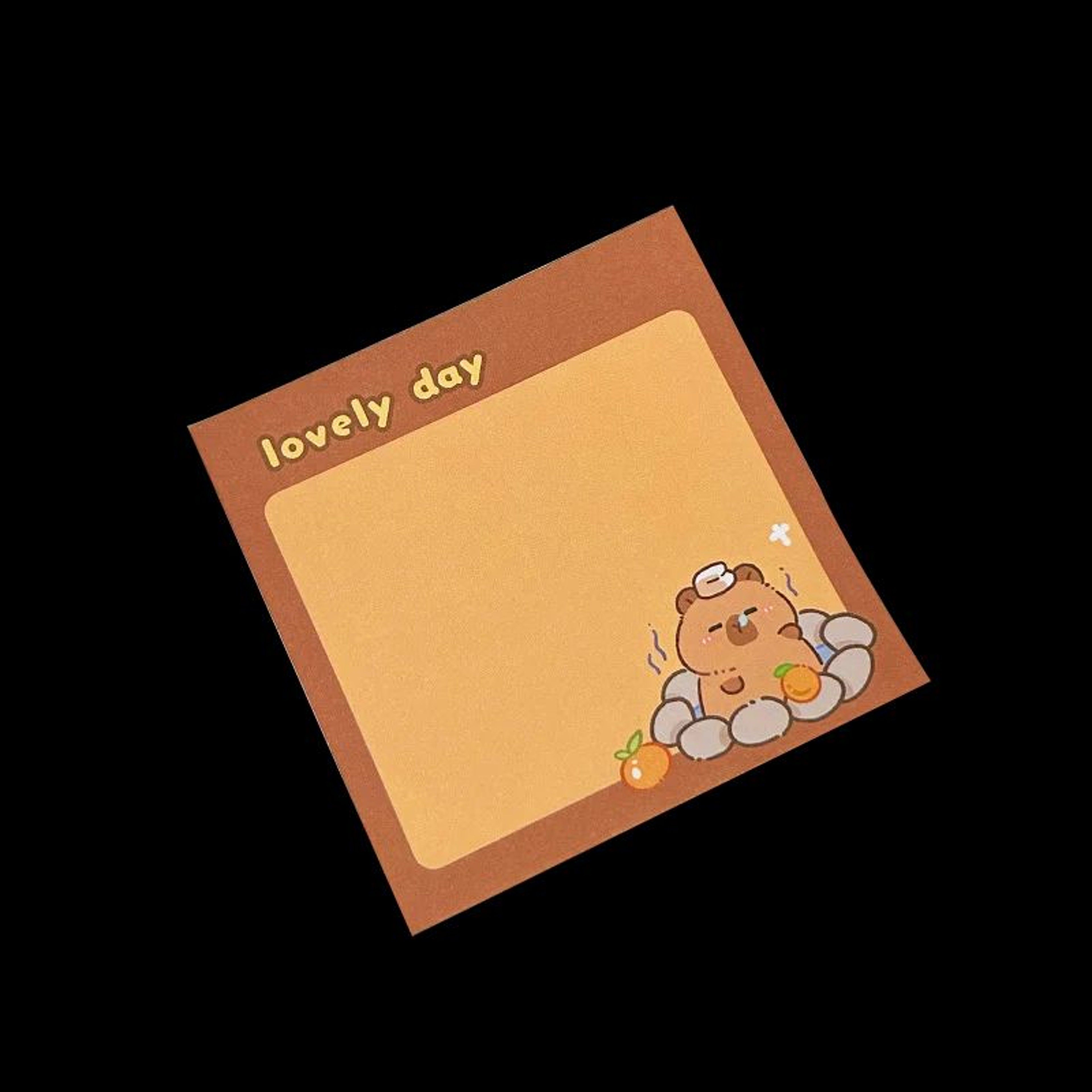 Cute Capybara Memo Pad Set  Cartoon Message Notes  Creative Desk Stickers 9