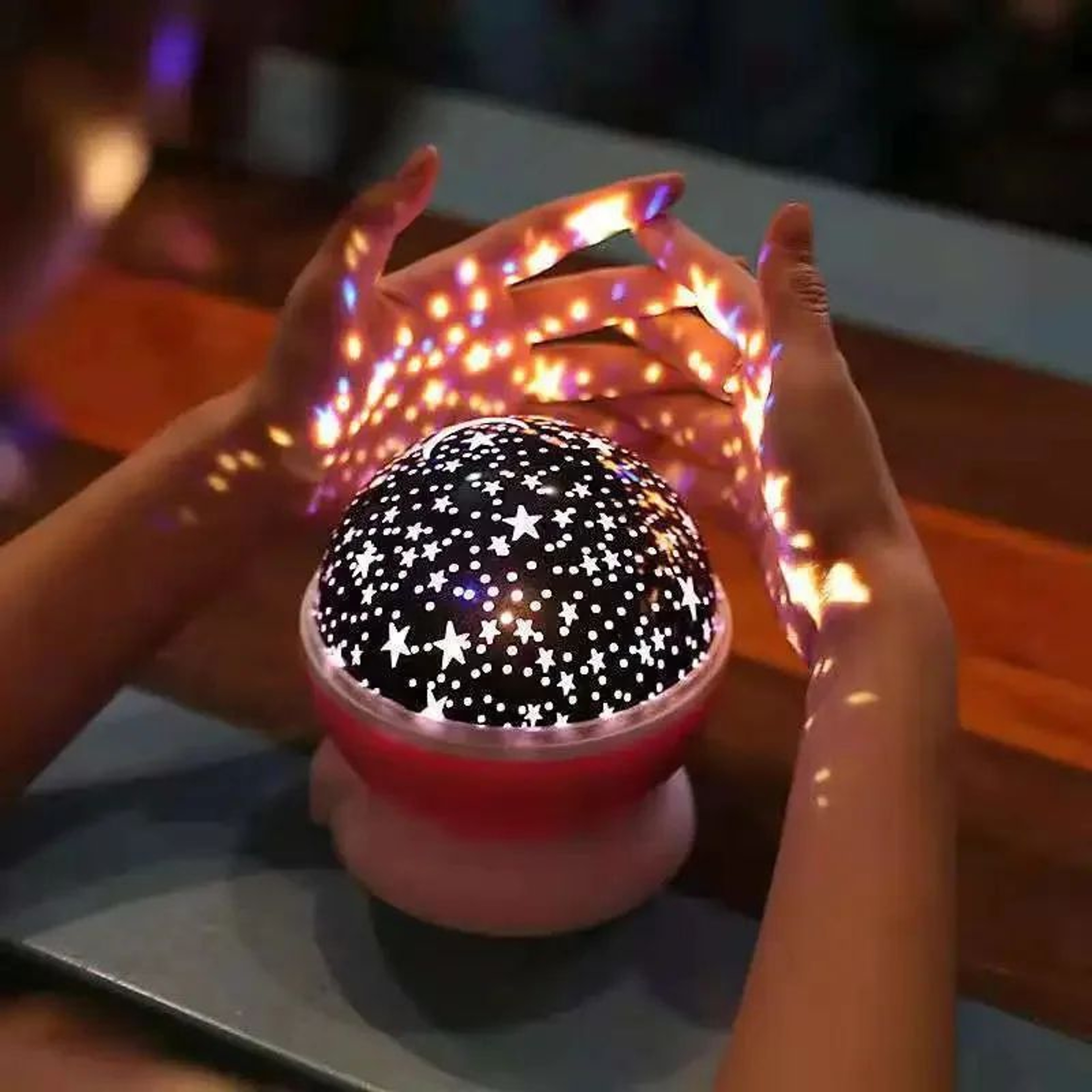 Rotating Starry Sky Night Light Projector  LED Galaxy  Moon Ceiling Lamp For Kids Bedroom And Nurse 2