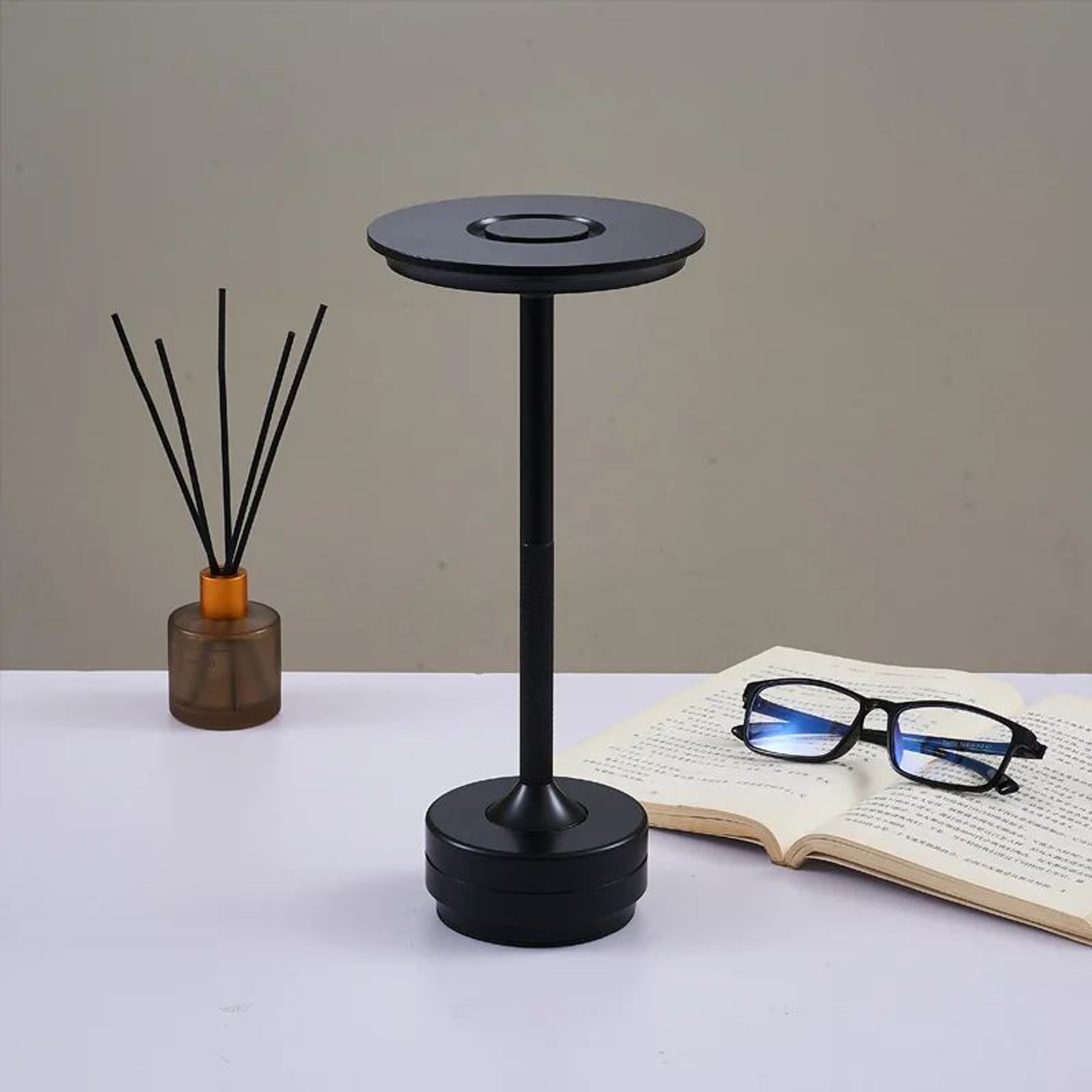 Rechargeable Aluminum LED Table Lamp  Touch Sensor Dimmable Wireless Restaurant  Bedside Light 6